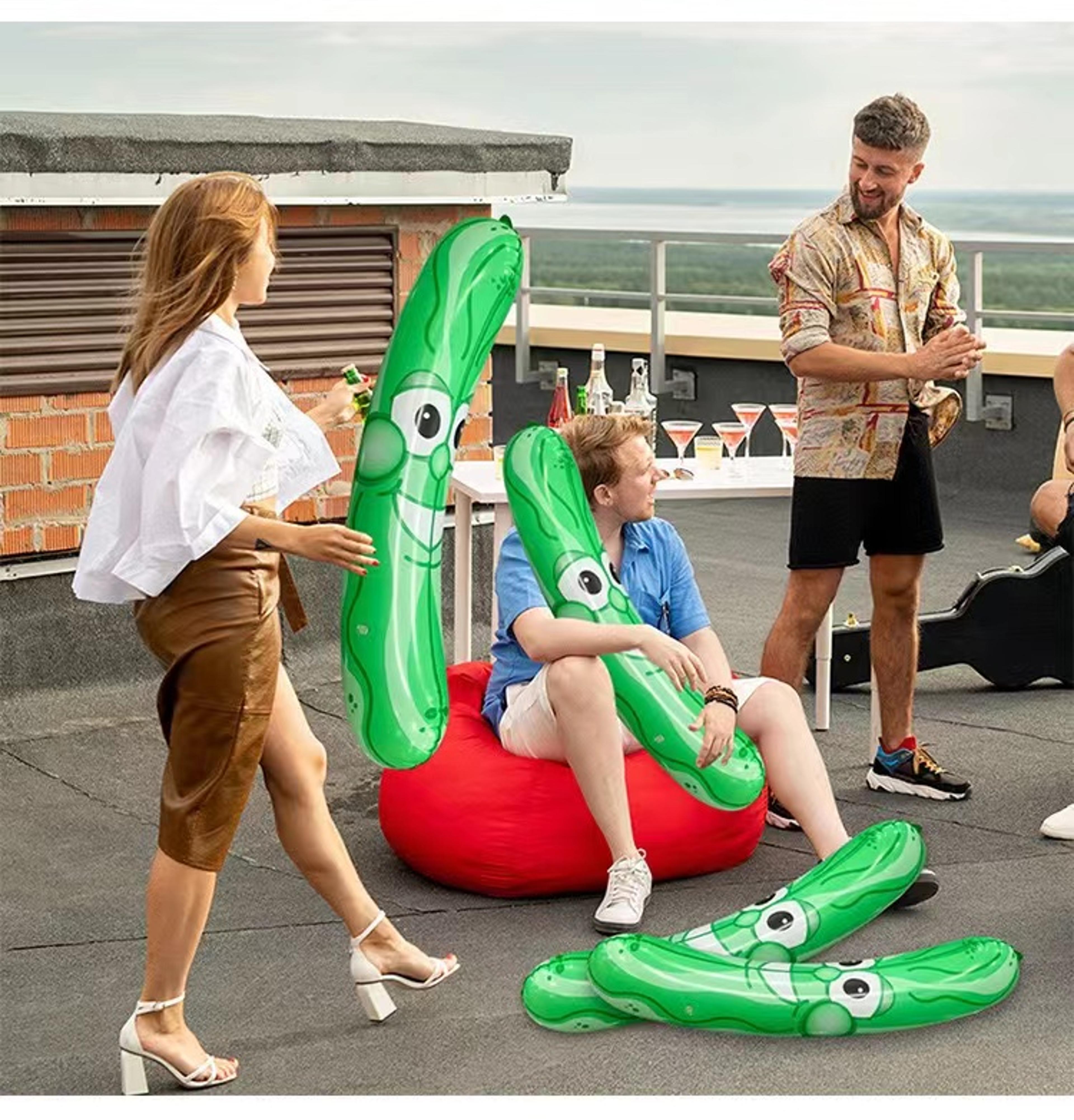 giant inflatable cucumber pool party decoration float for summer beach events