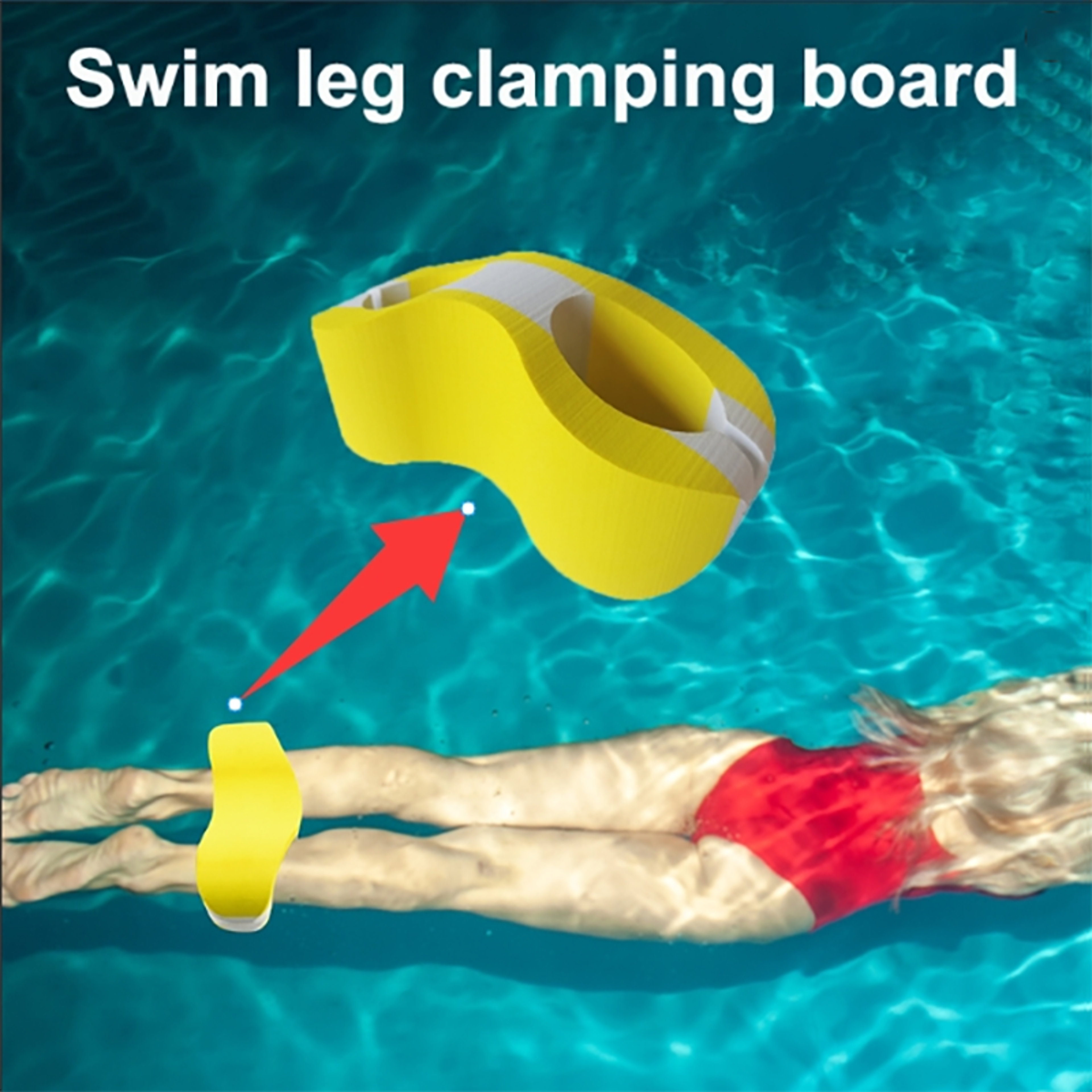 kids & adult swimming leg float trainer eva foam freestyle kick training aid