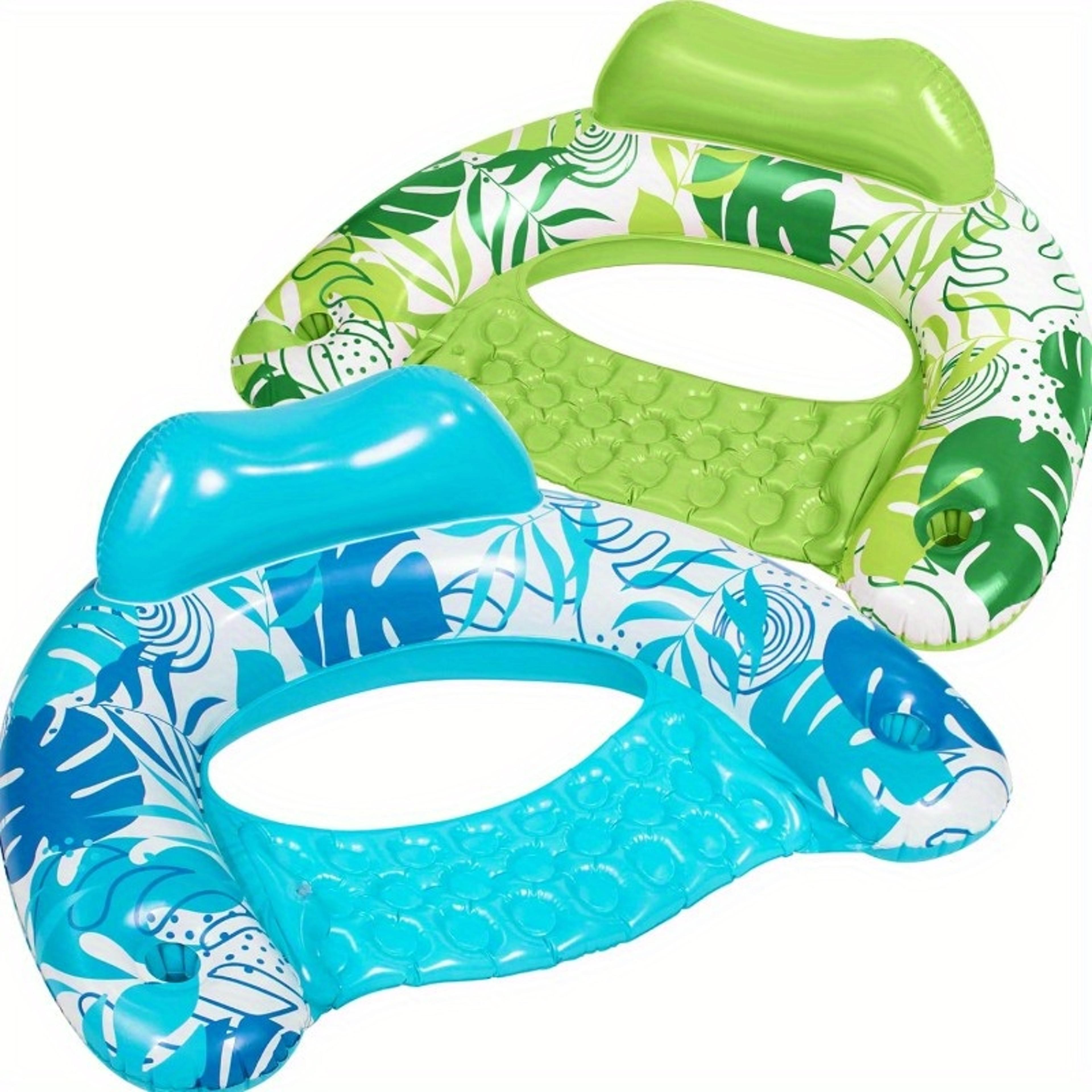 inflatable pool chair floats with cup holders