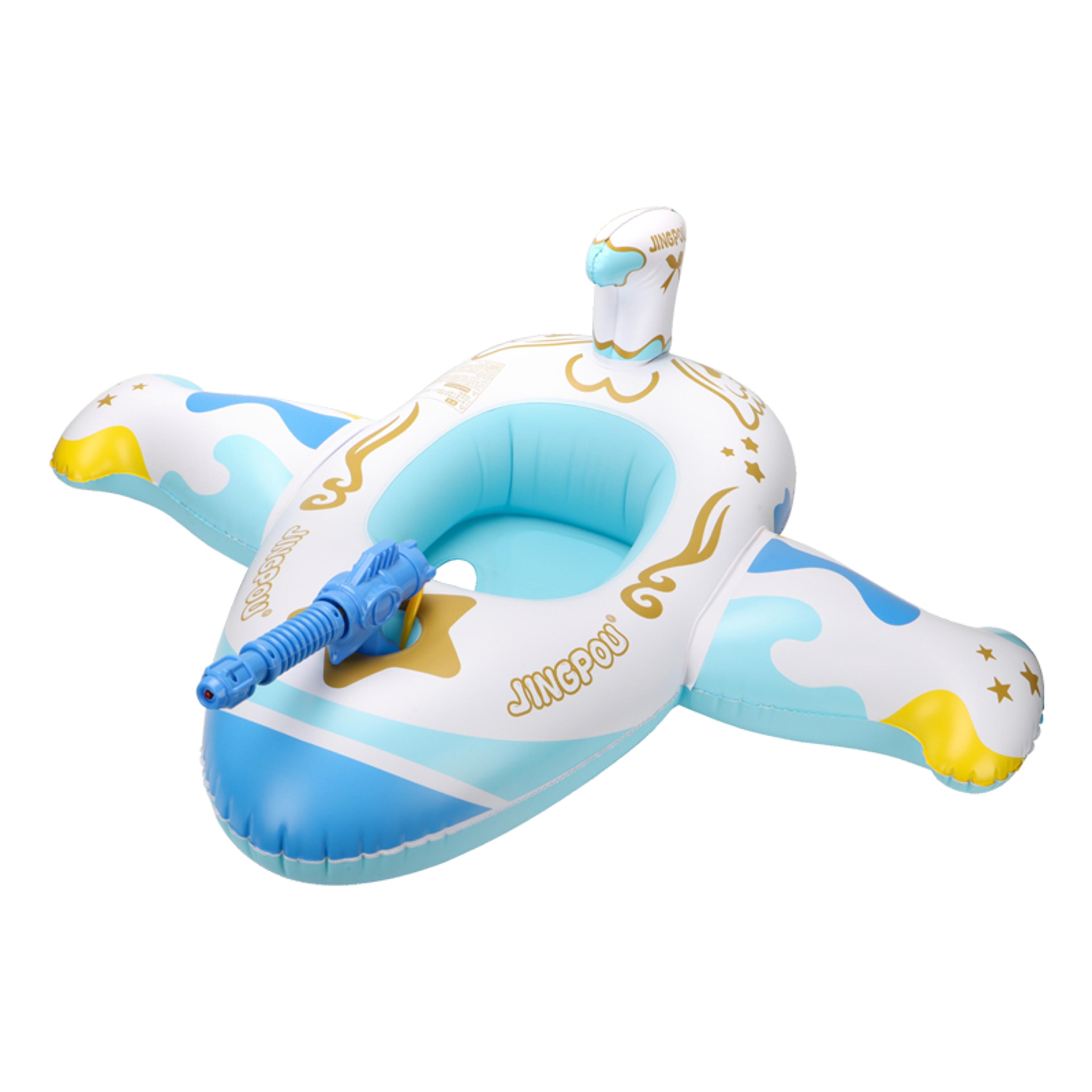 kids airplane pool float with water gun swimming seat