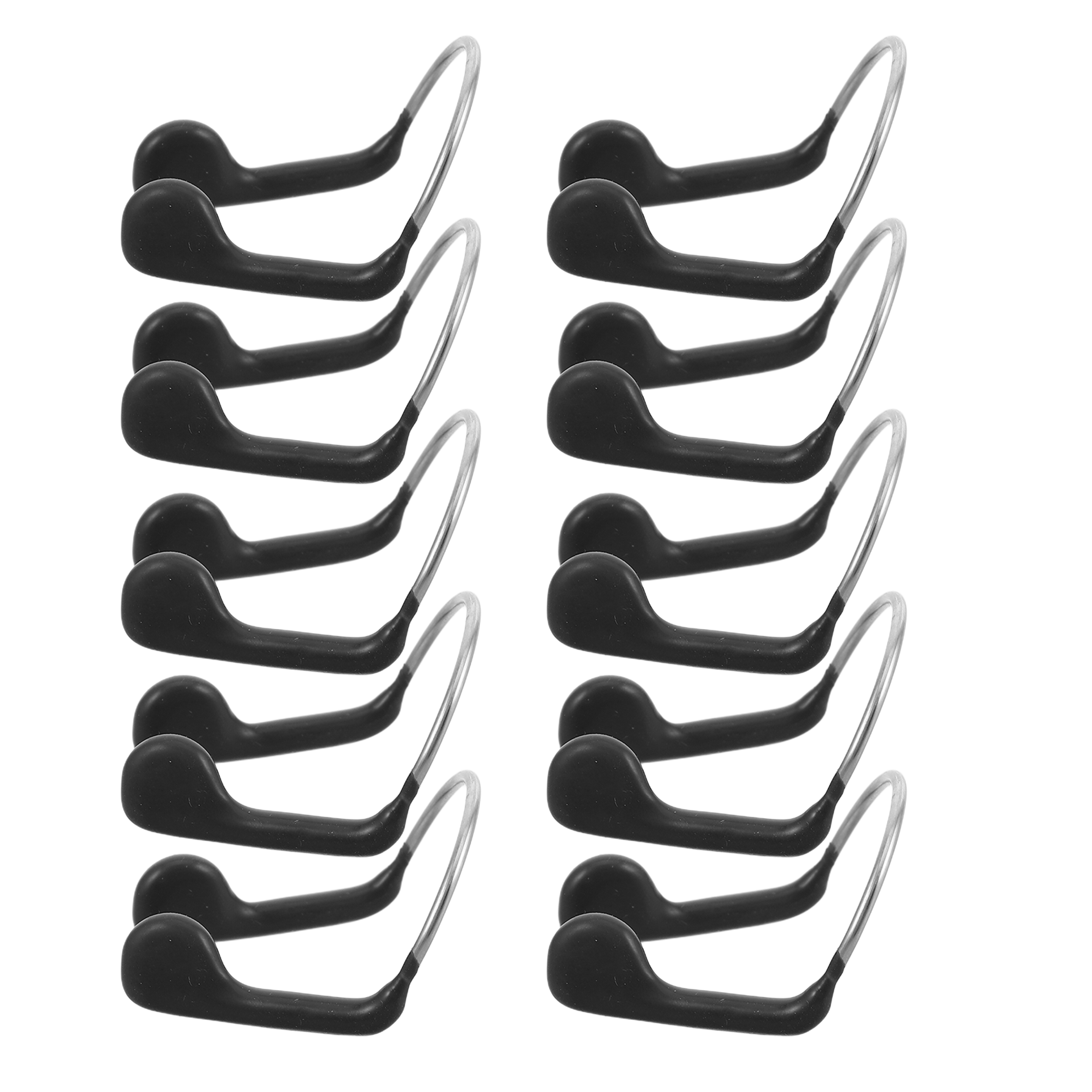 swimming nose clip set with rubber pads and steel wire fit