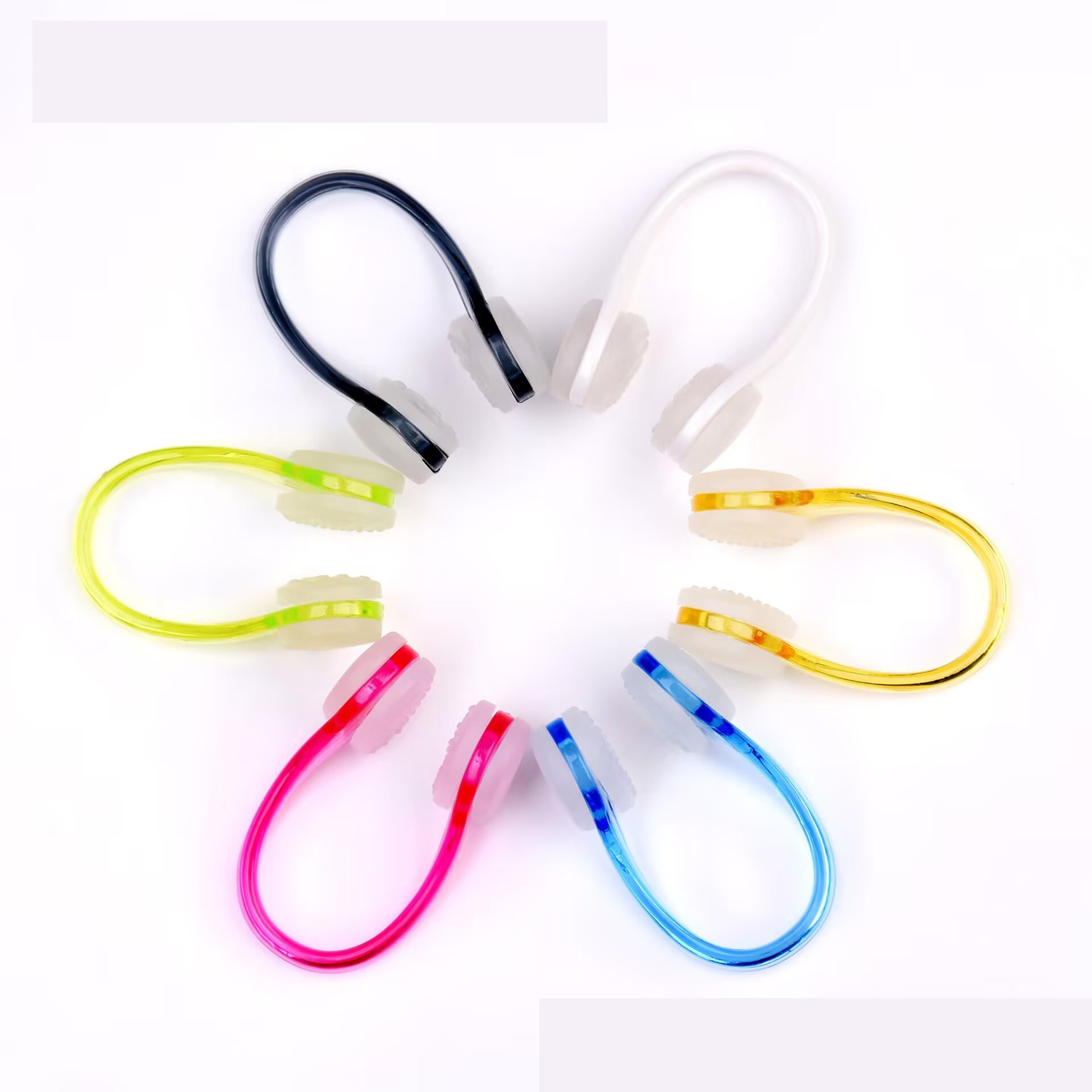 soft silicone swim nose clip and earplug set for kids and adults