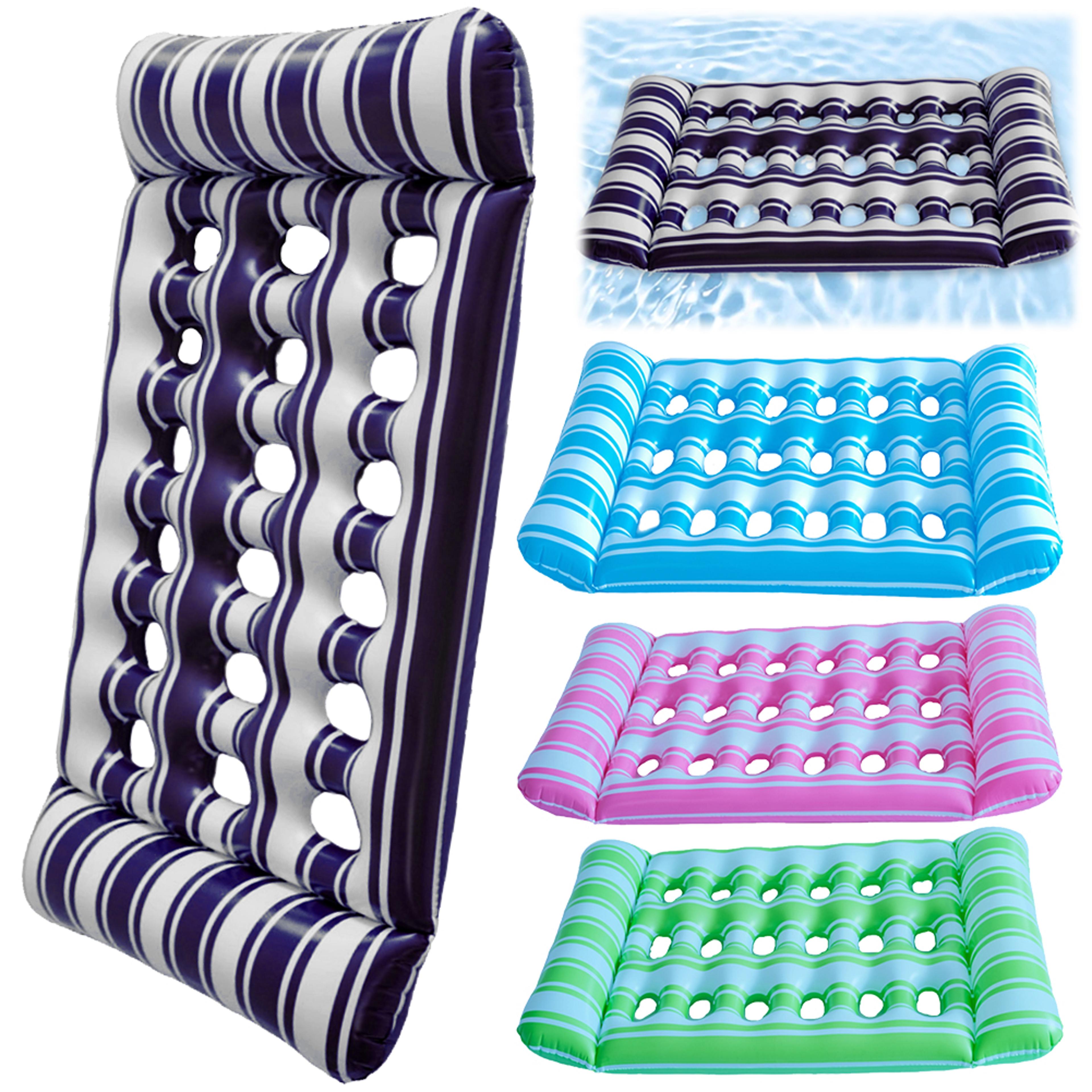inflatable floating bed pvc pool lounger air mattress