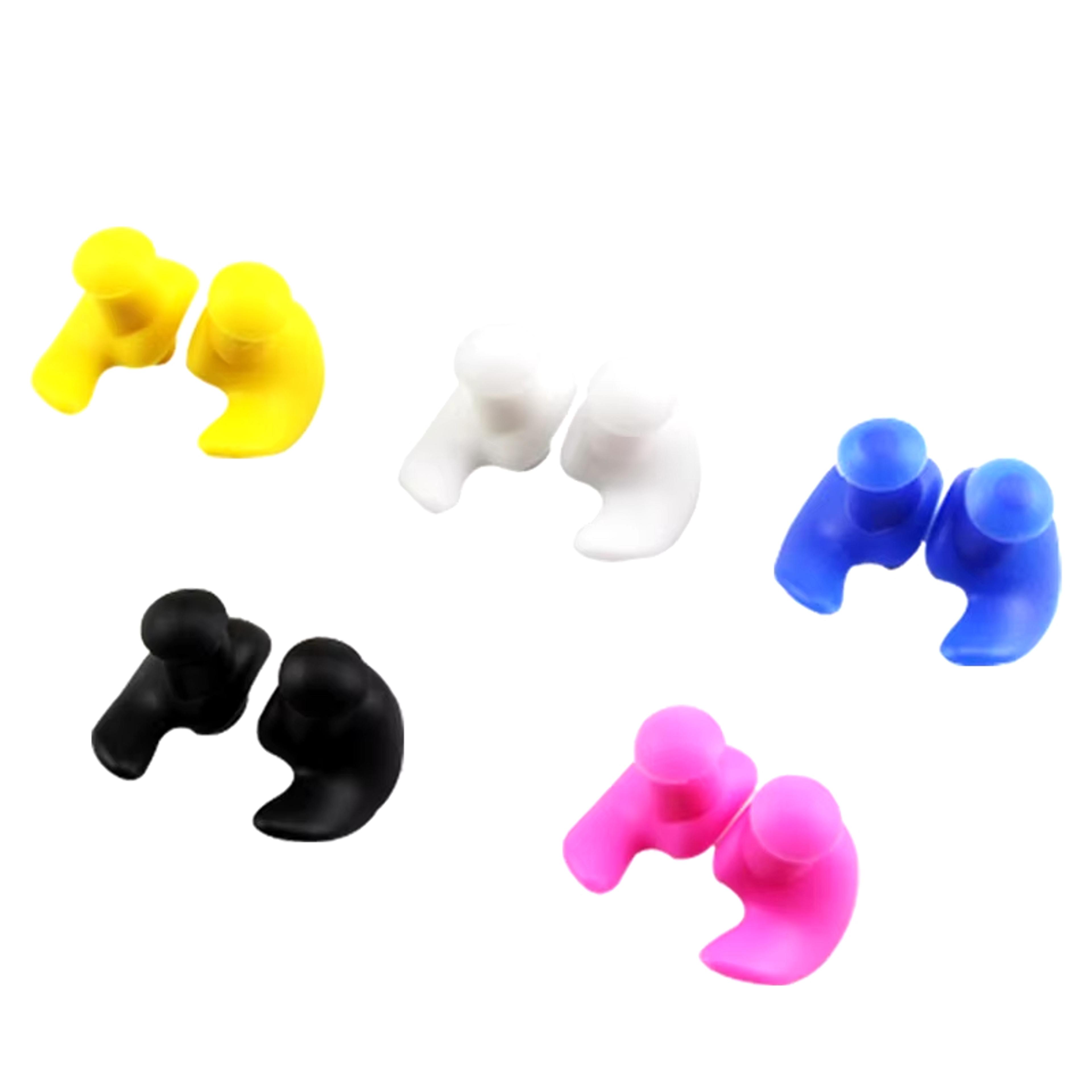 soft waterproof silicone swimming earplugs for reusable water protection