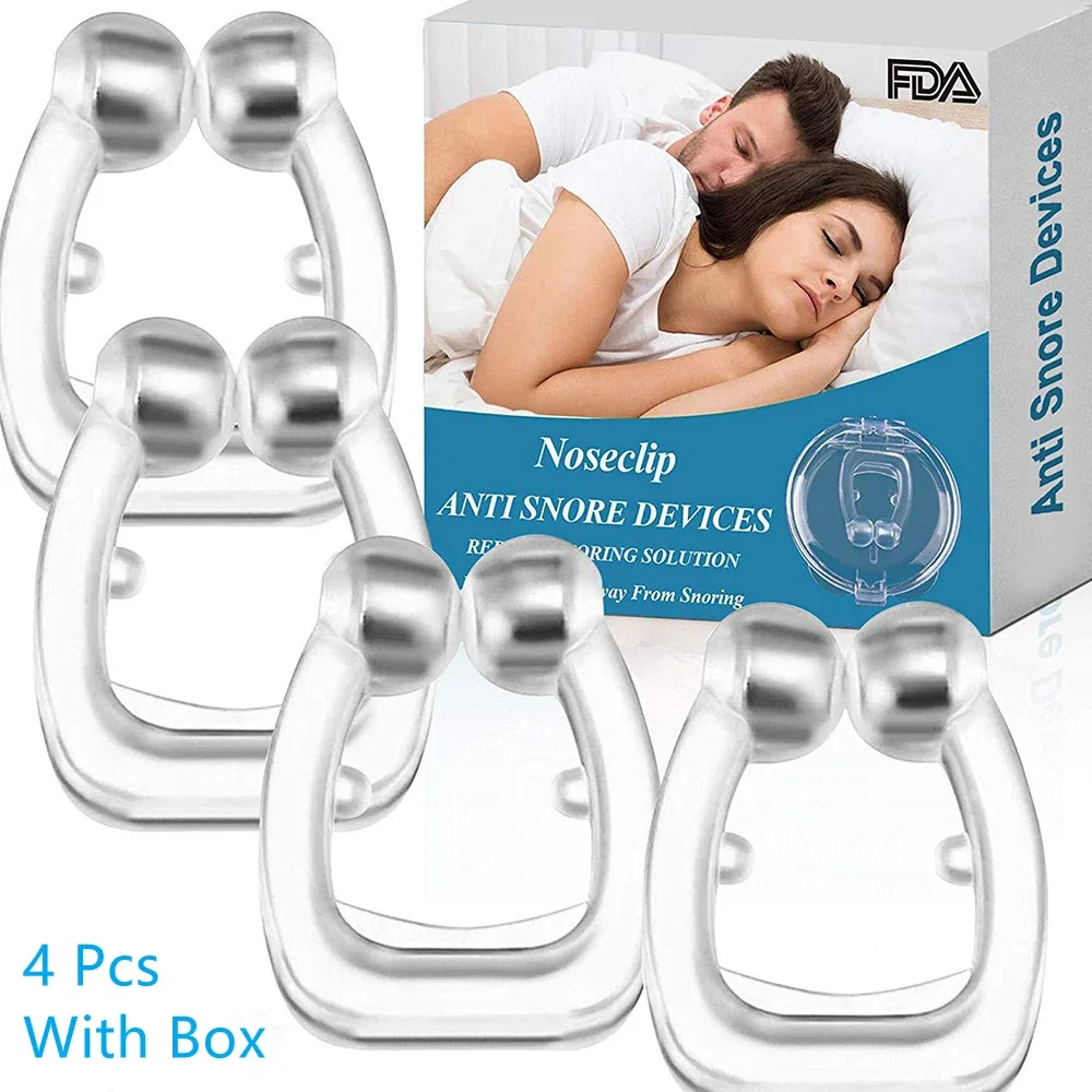 magnetic anti snore nose clip set for easy breathing sleep support