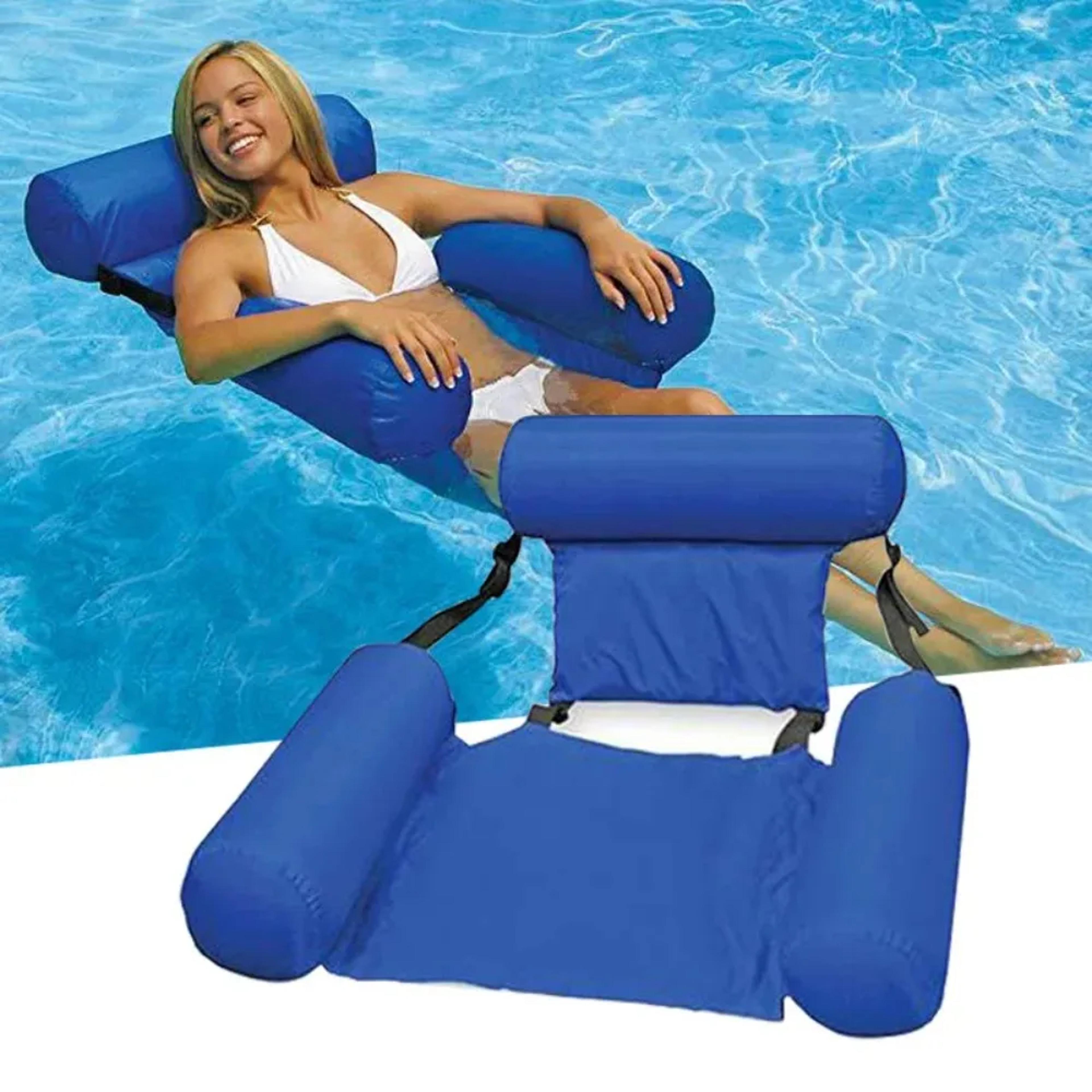 inflatable pool hammock float lounge chair for summer water fun