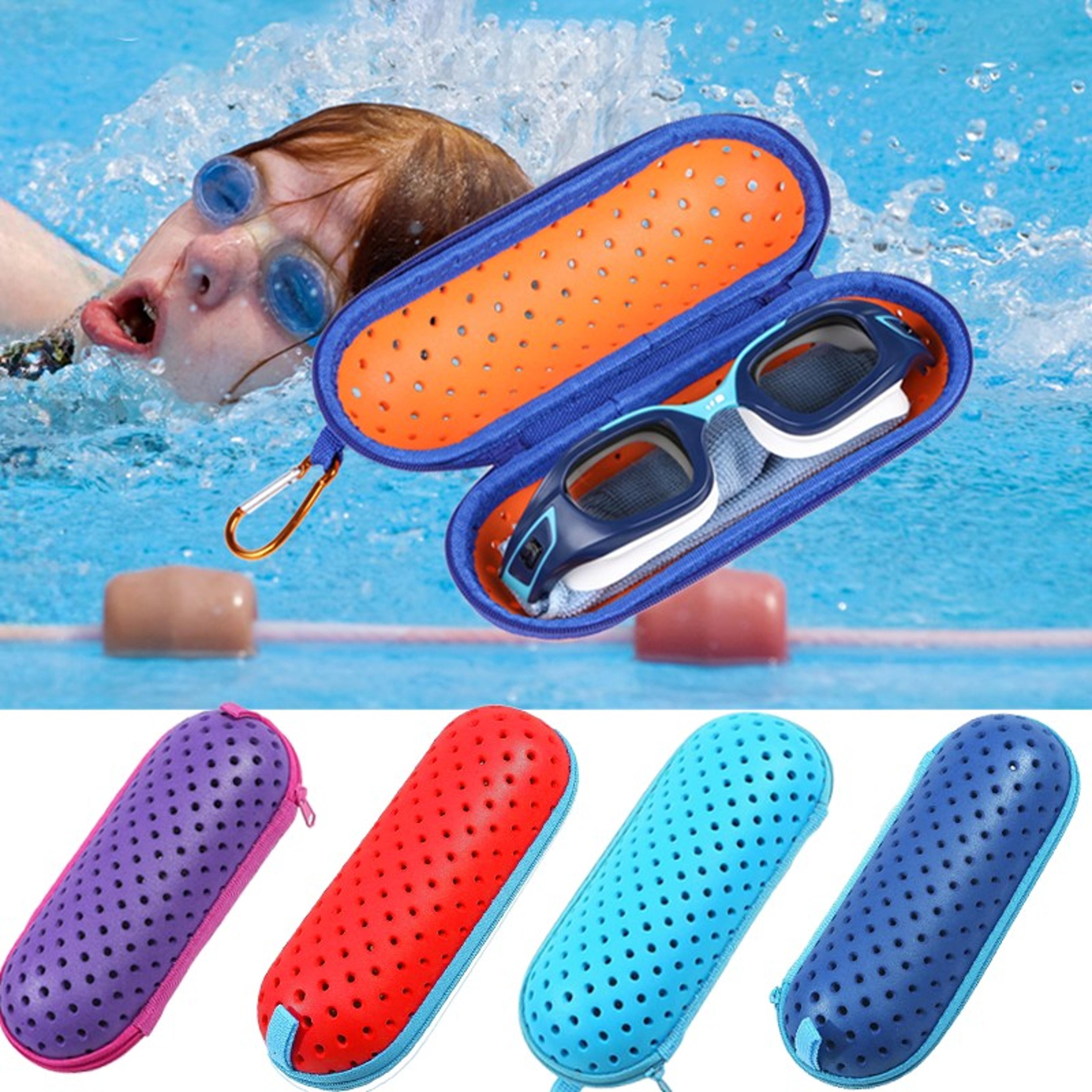 swim goggle case with drain holes portable protective goggles cover
