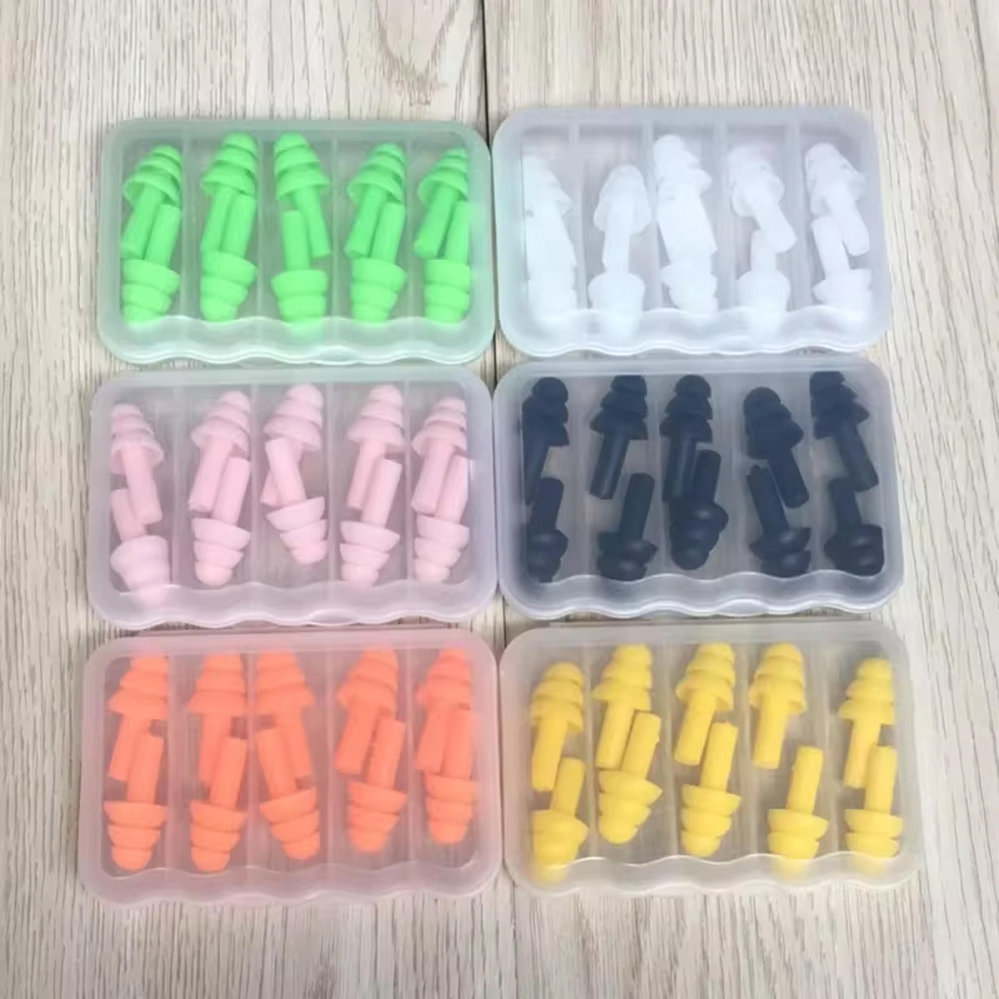soft silicone swimming earplugs waterproof ear protection for kids and adults