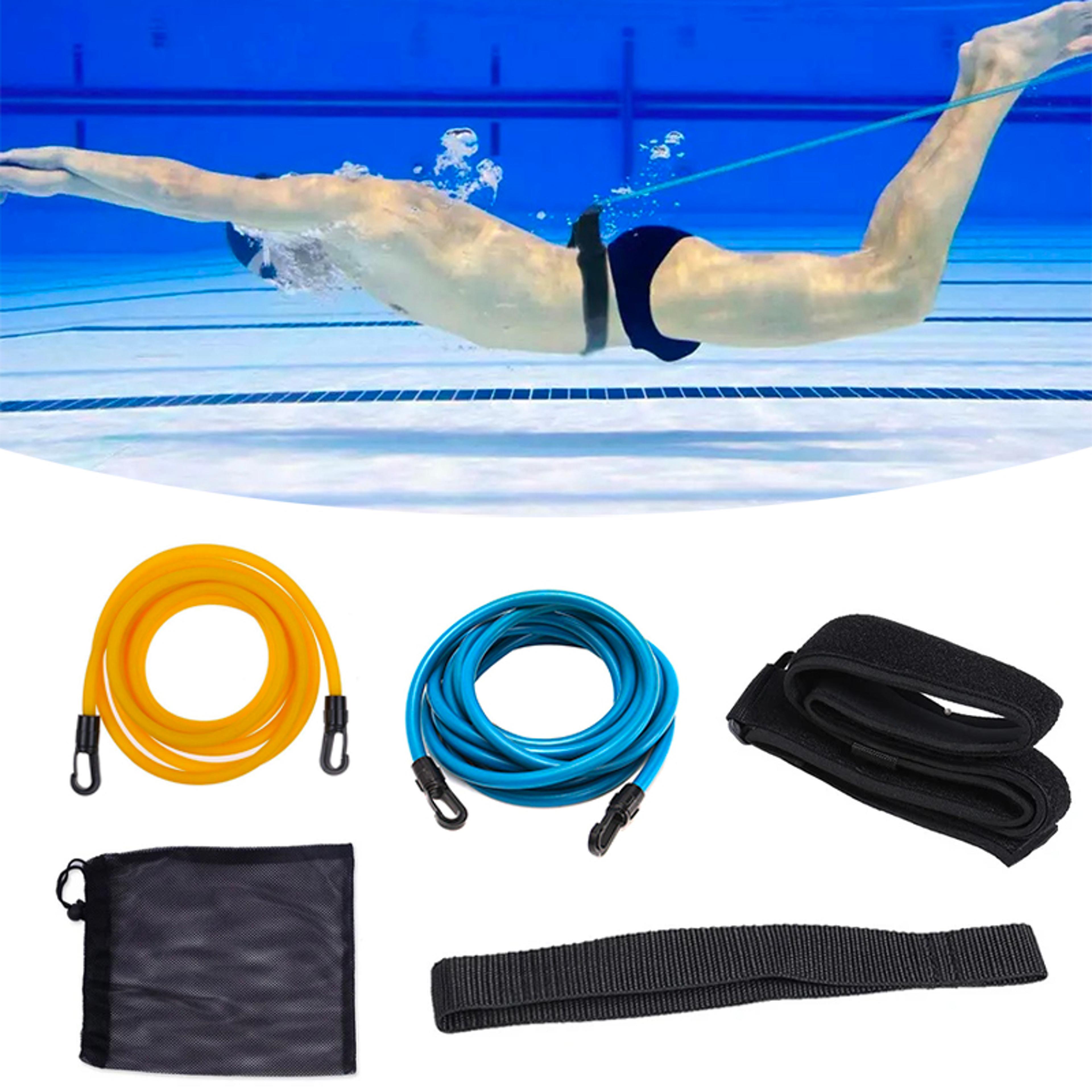swim tether belt for stationary swimming resistance training