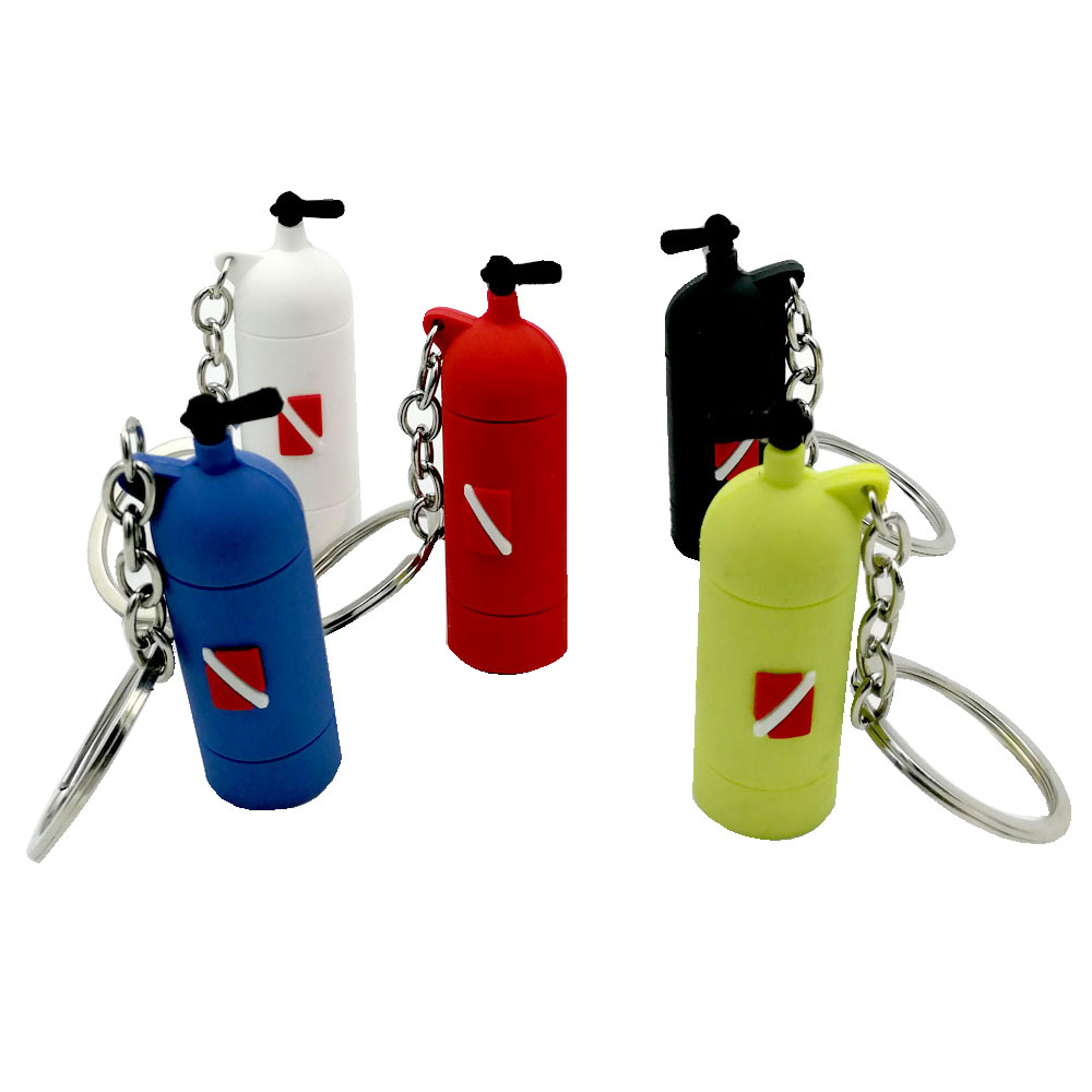mini scuba tank keychain diver gift air cylinder key ring