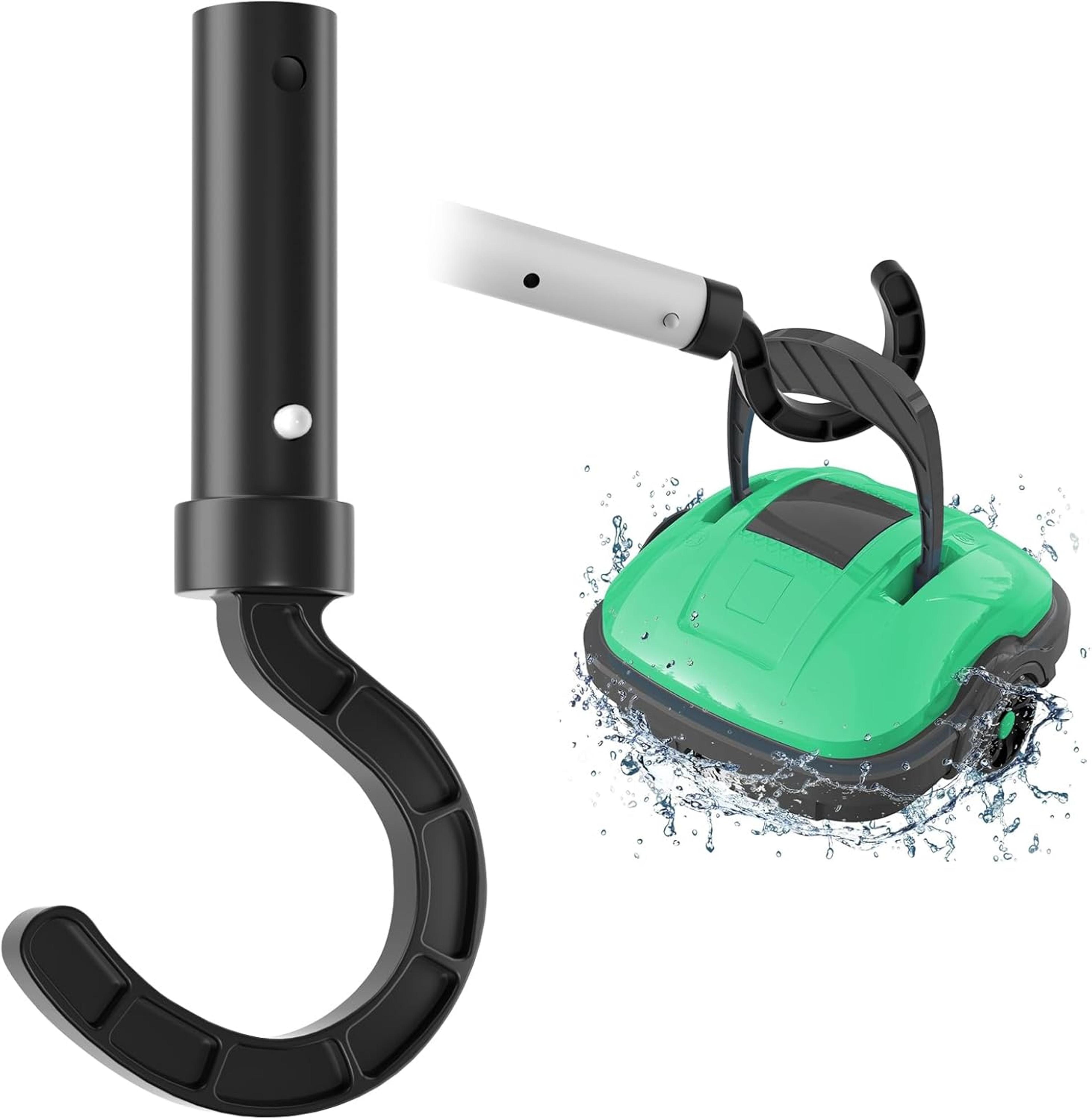 universal robotic pool cleaner hook for telescopic pole
