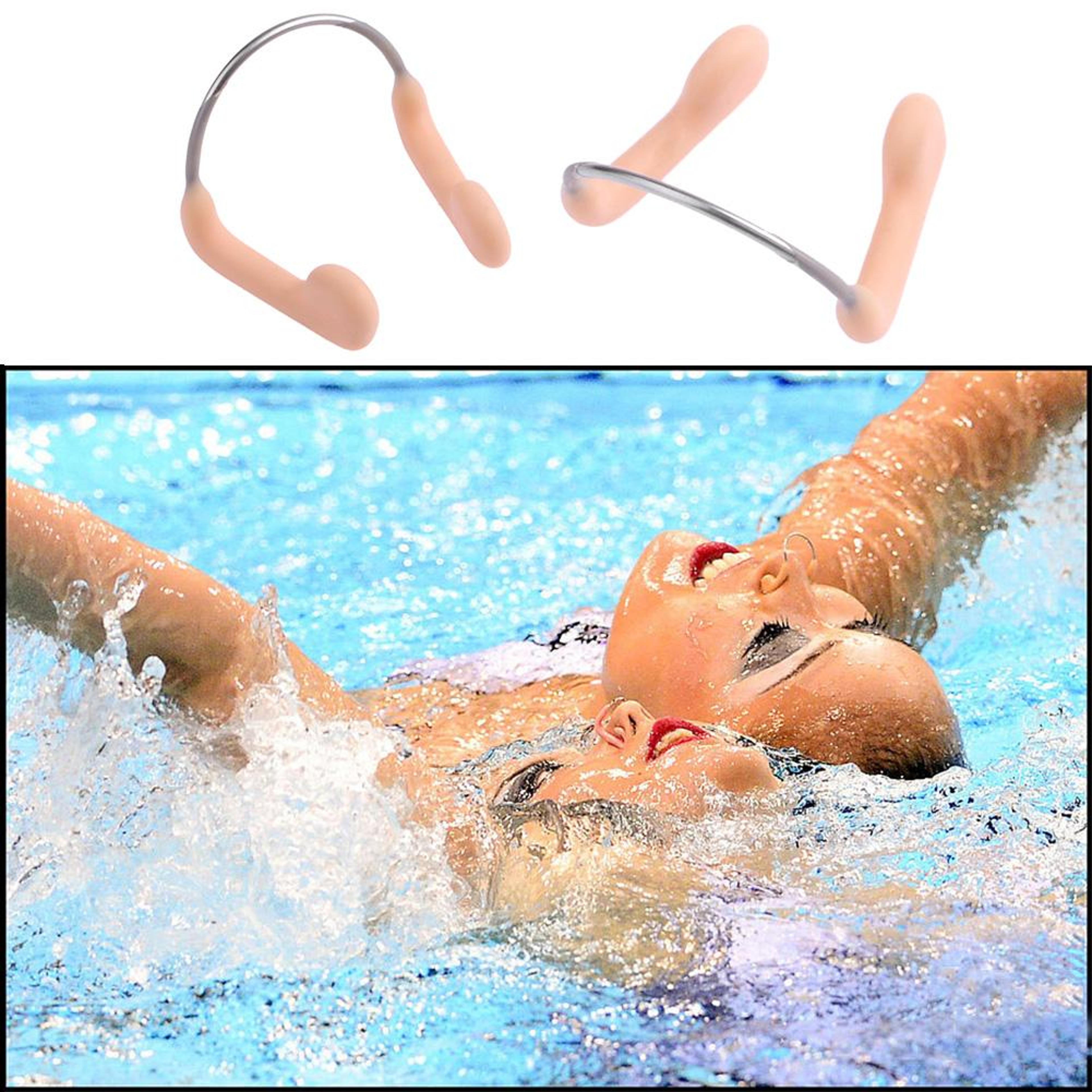 soft silicone swimming nose clip for diving and surfing