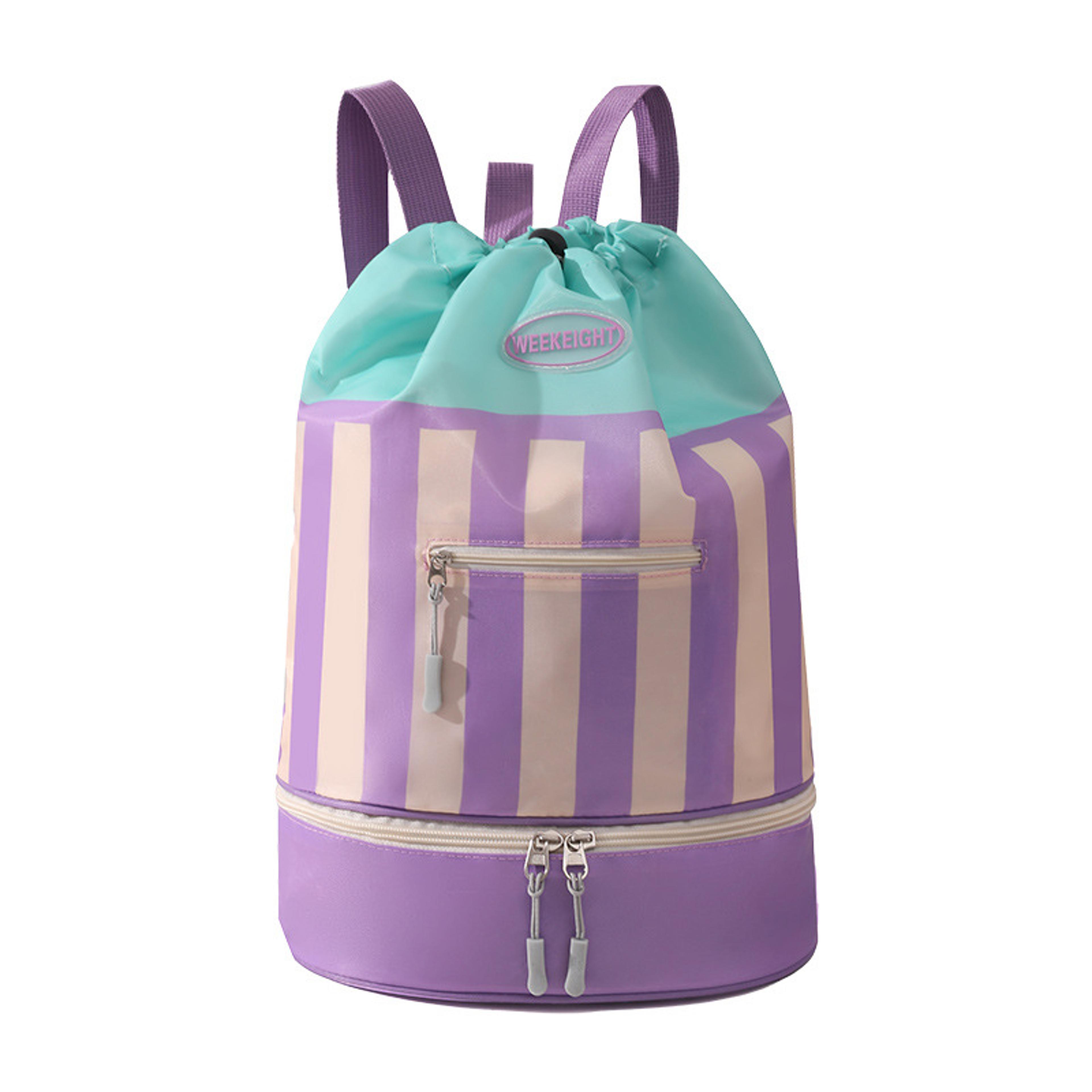 kids waterproof swim backpack with wet dry separation