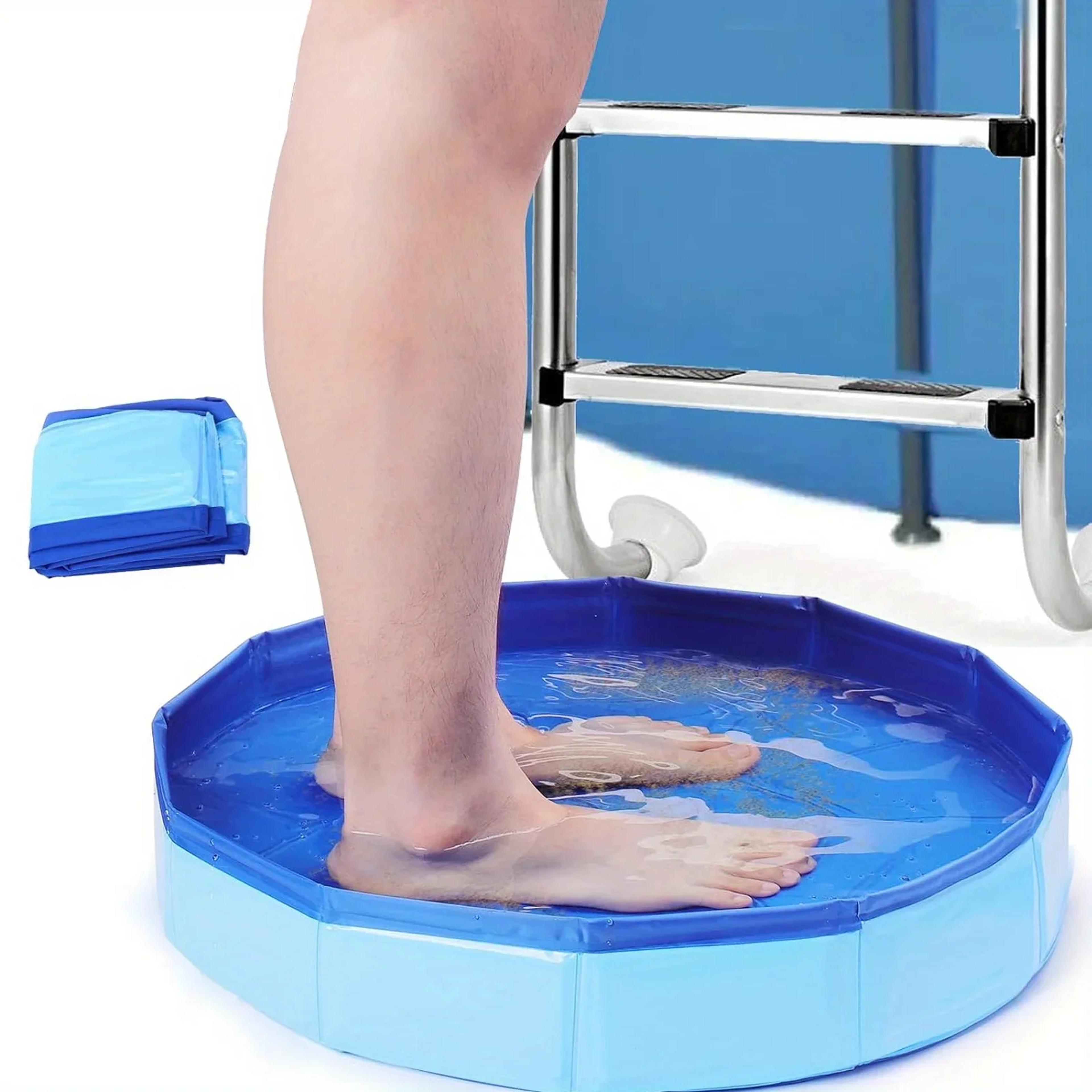 portable pool foot bath collapsible foot wash basin for clean pool entry