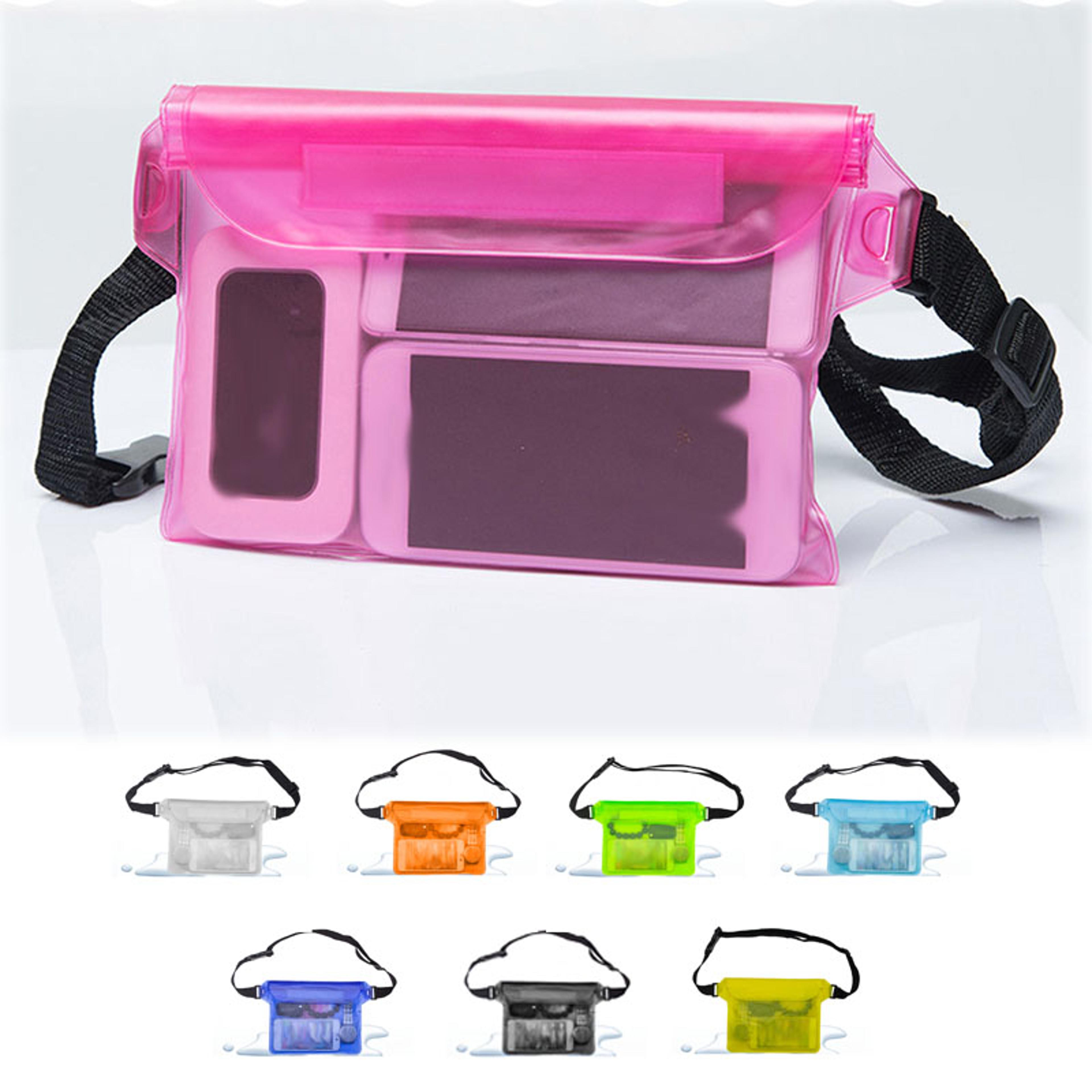 waterproof phone pouch waist bag for swimming beach and boating