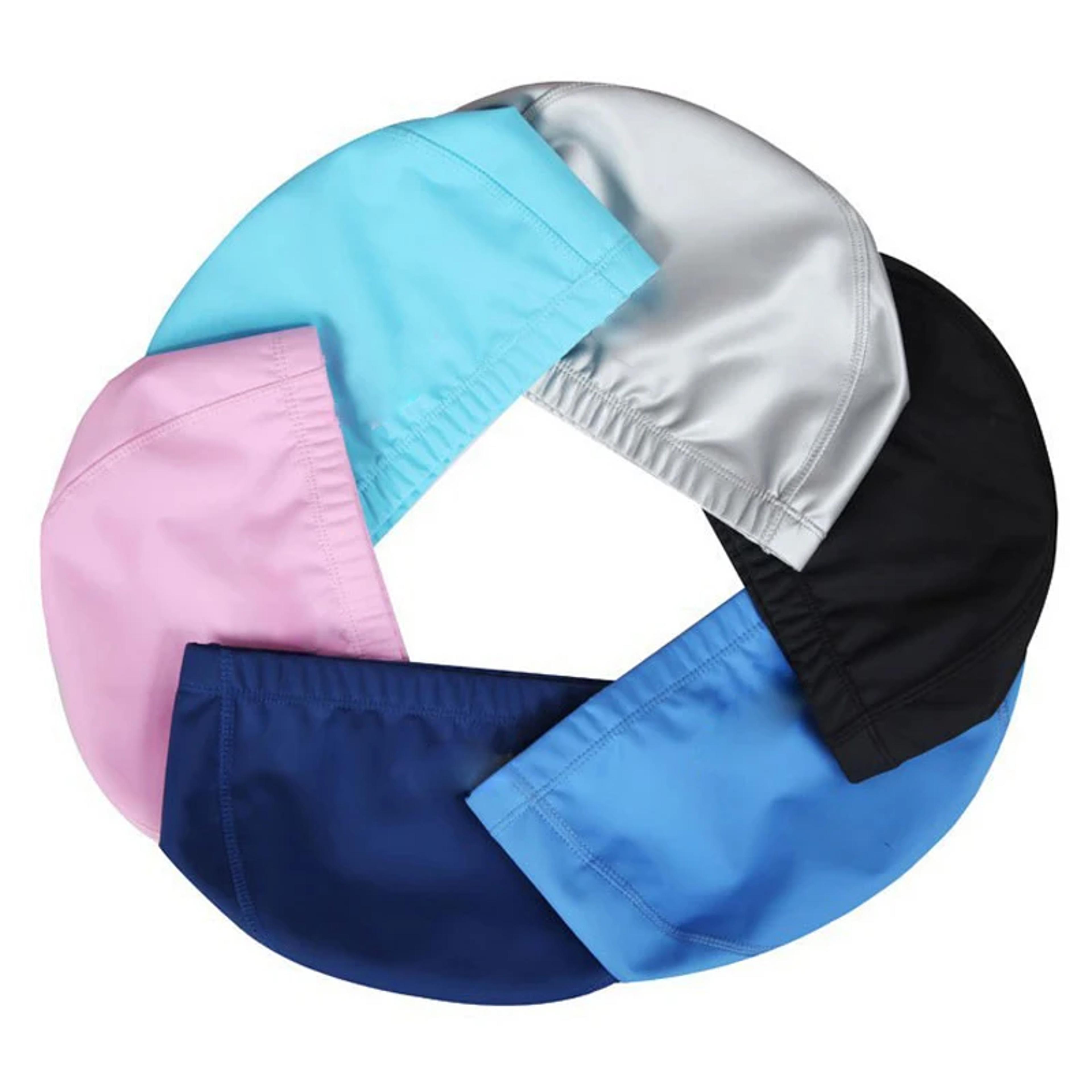 waterproof pu swim cap for long hair with ear protection