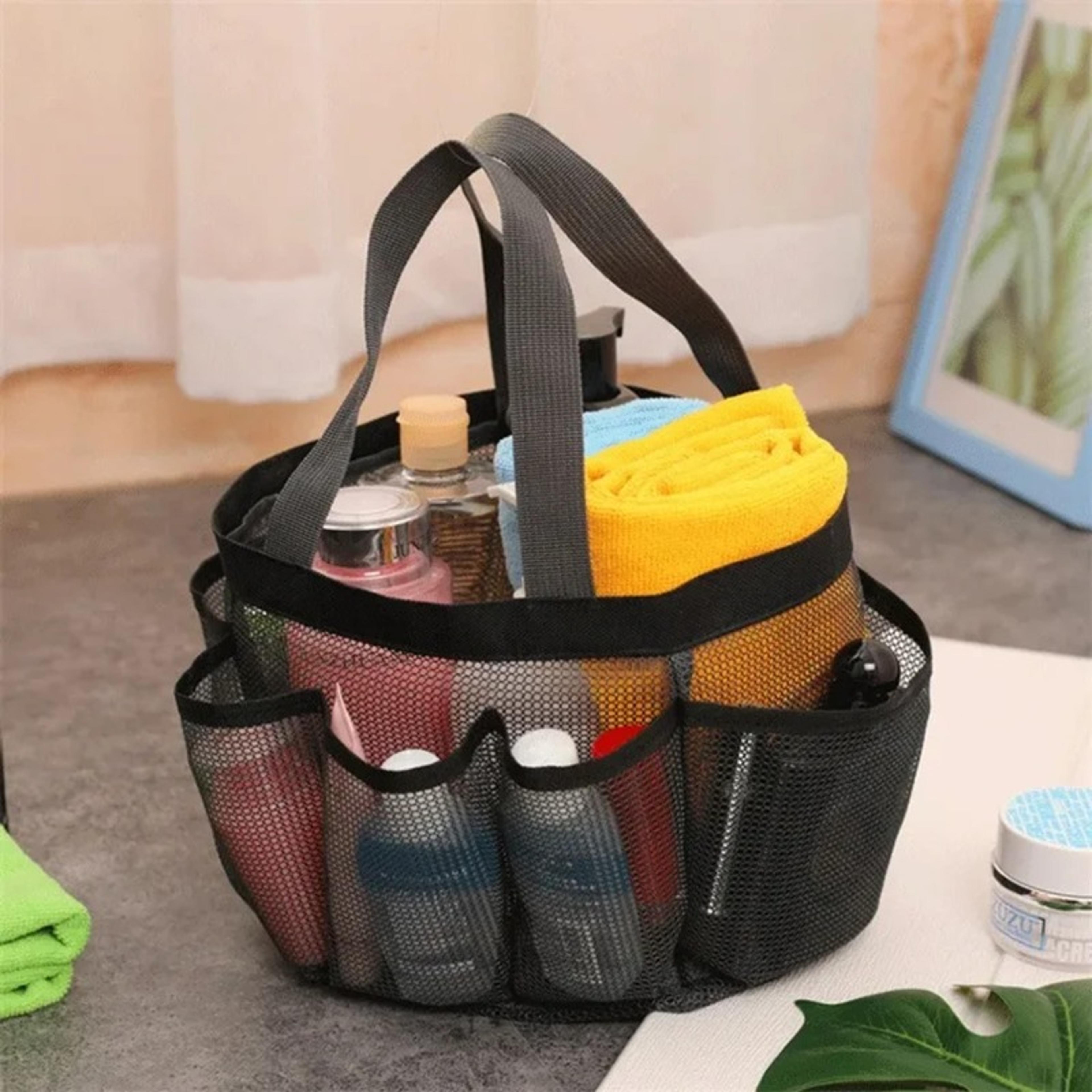 portable mesh shower caddy quick dry beach bag for travel gym camping