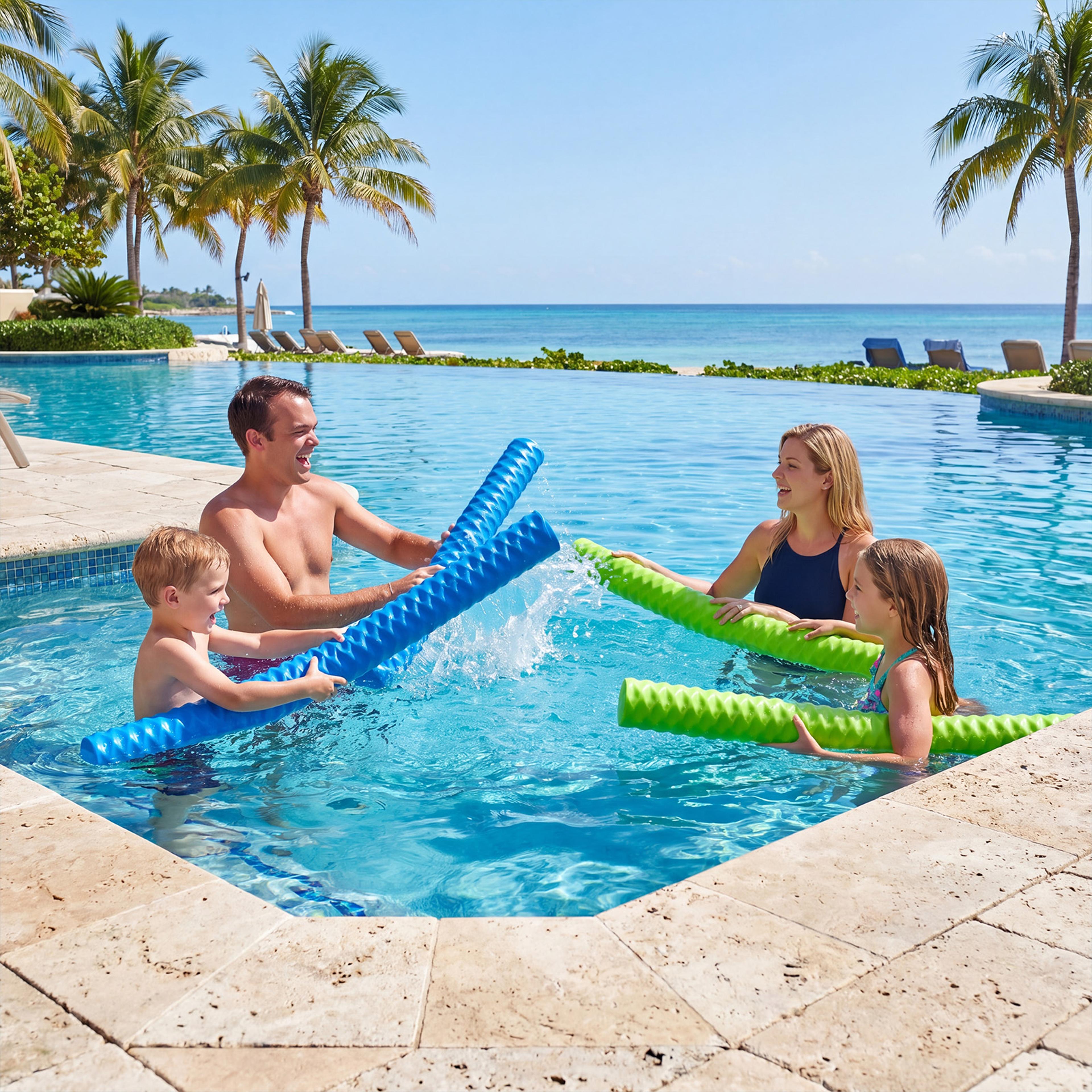 heavy duty pool noodle float with vinyl coated nbr foam