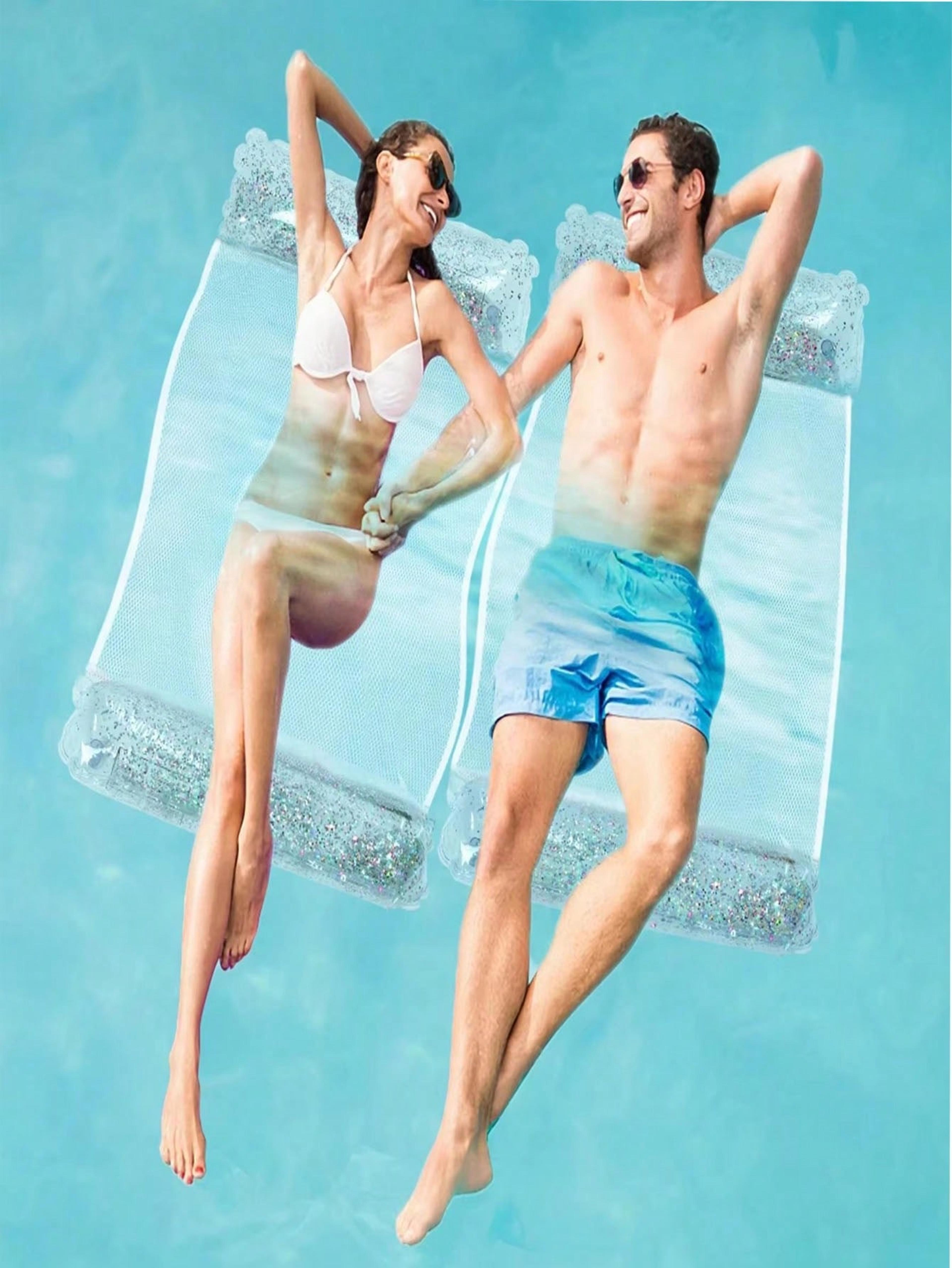 inflatable pool float water hammock recliner lounge bed