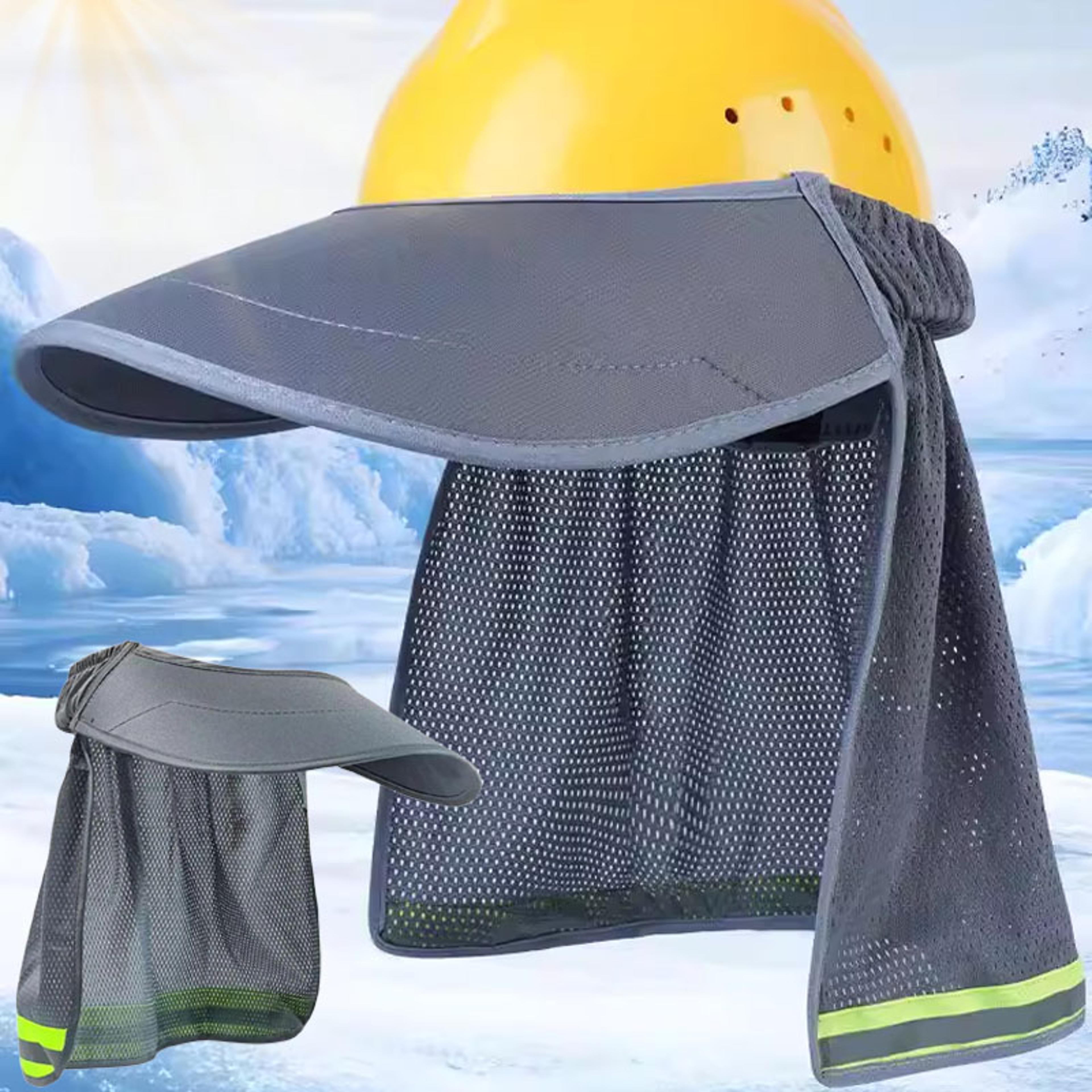 hard hat sun shade with full brim neck shield