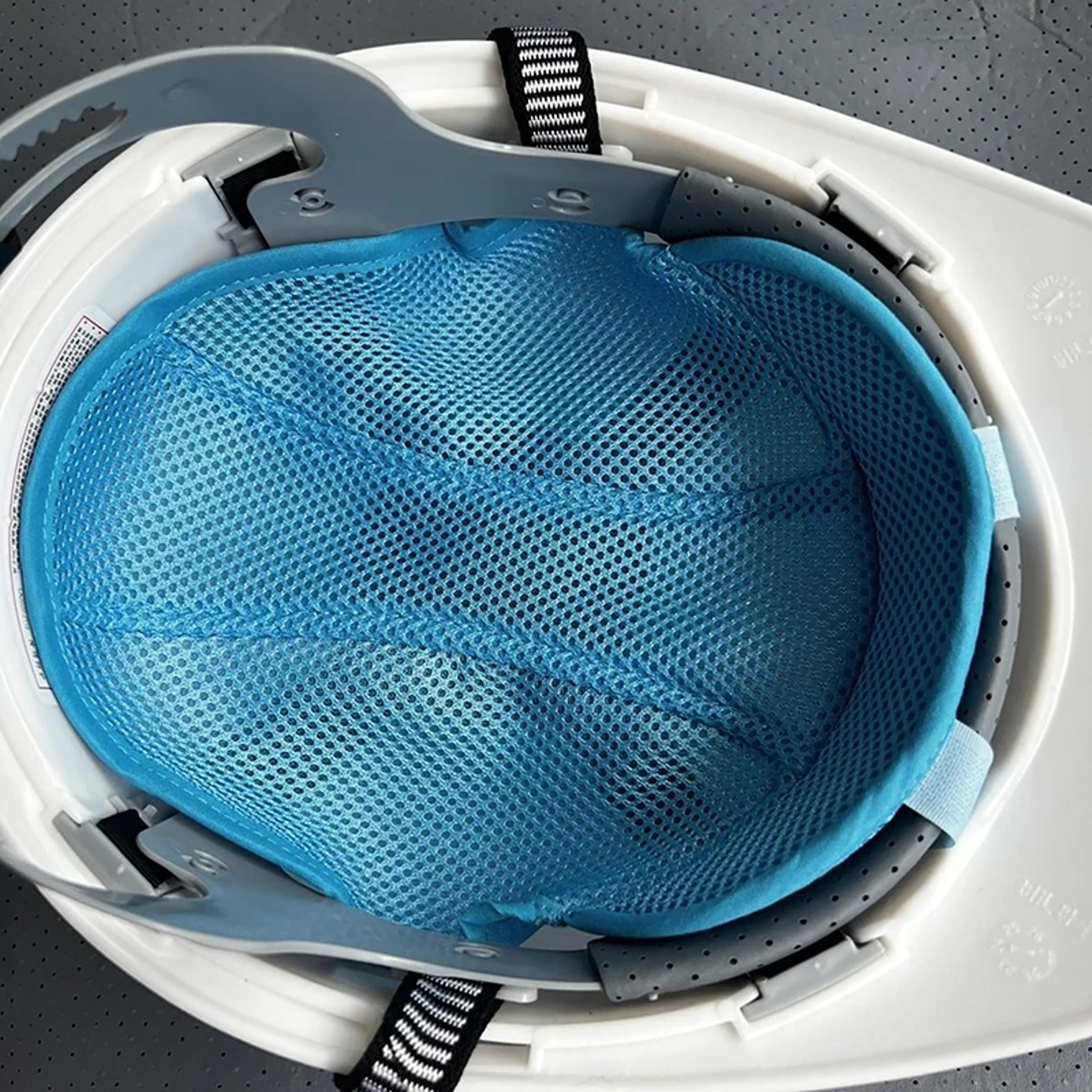 cooling helmet liner sweat absorbing breathable mesh safety cap pad