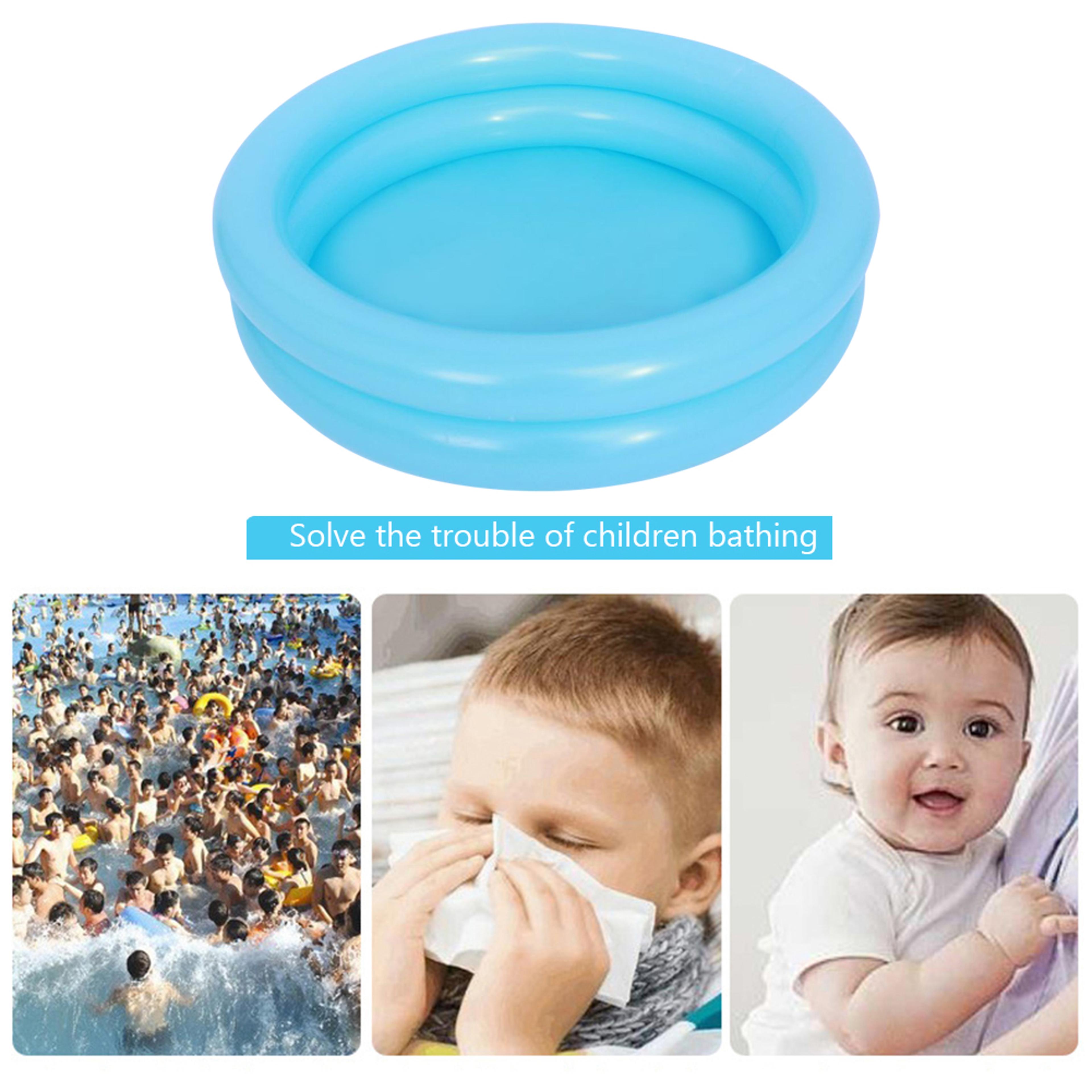 round inflatable baby pool portable toddler splash pool for indoor outdoor play