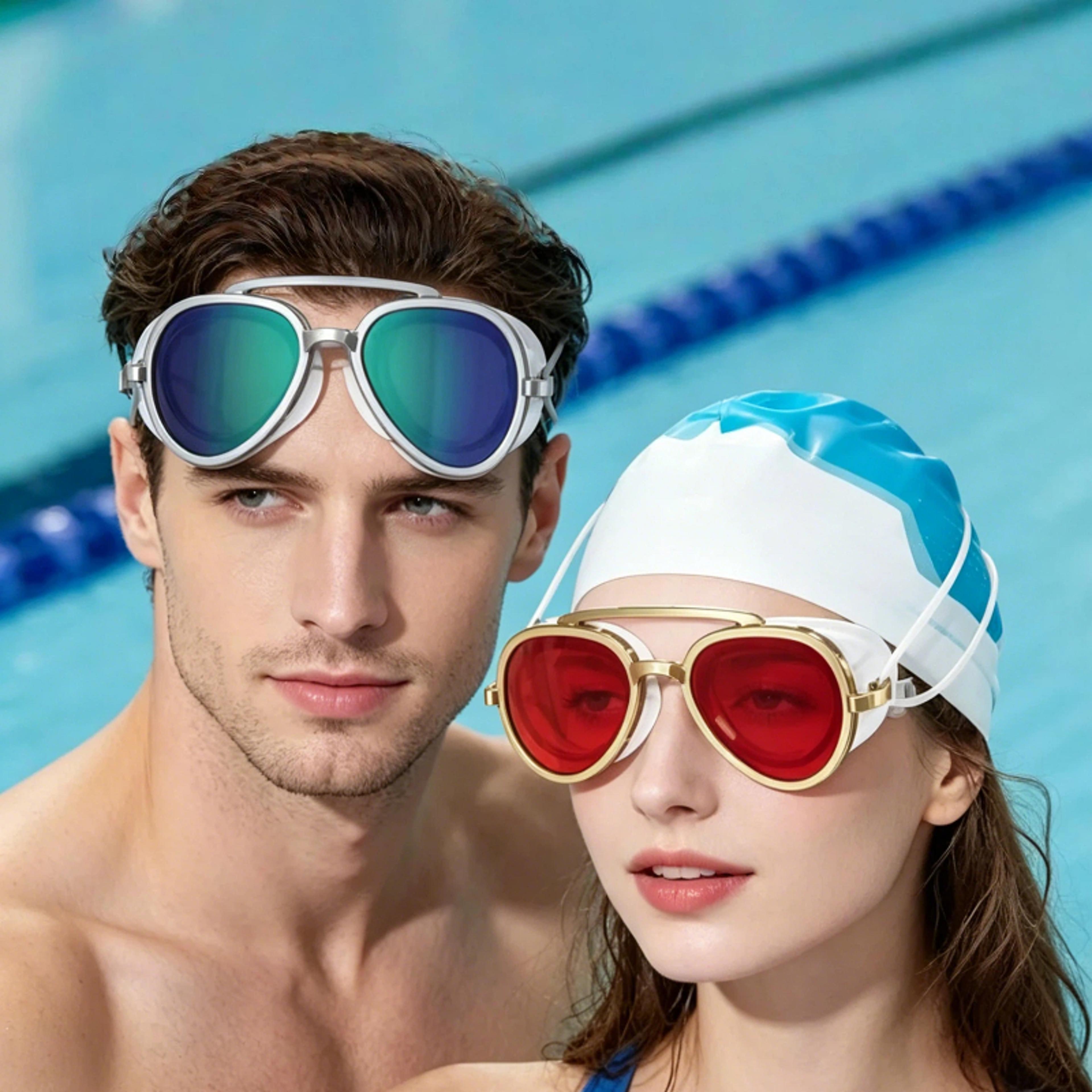anti fog wide view swim goggles for men and women
