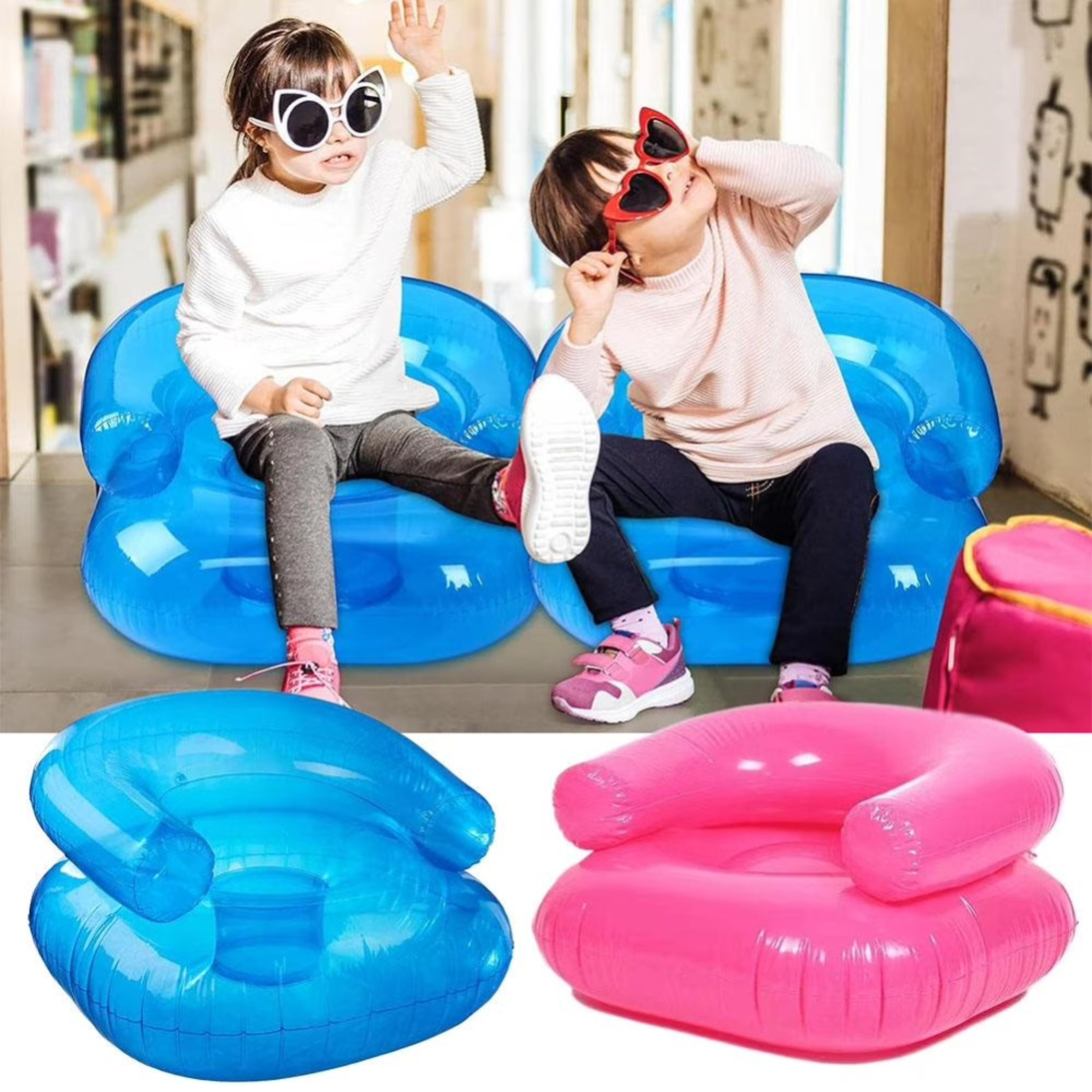 kids inflatable chair waterproof blow up chair portable air sofa for playrooms