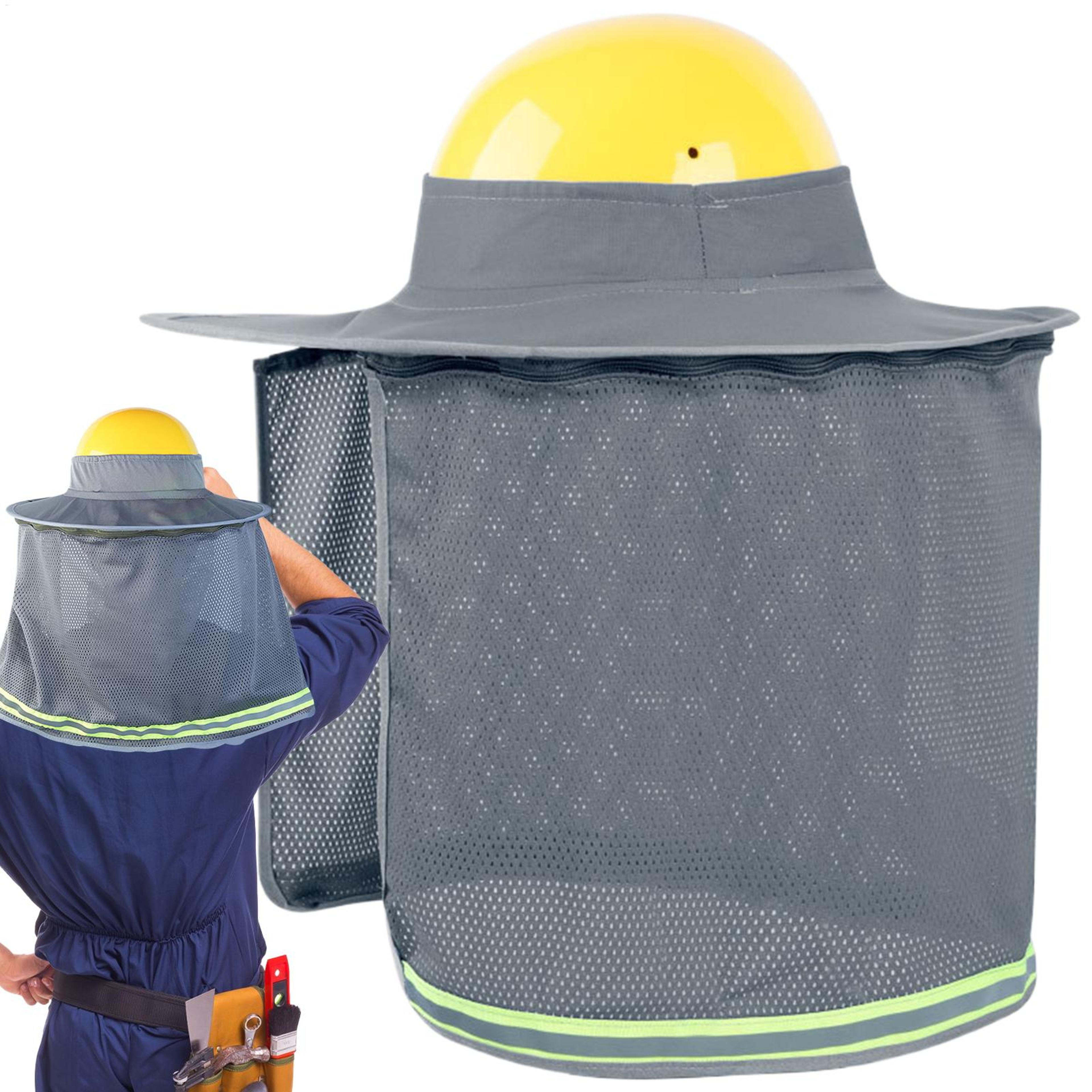 breathable hard hat sun shade neck shield for outdoor work