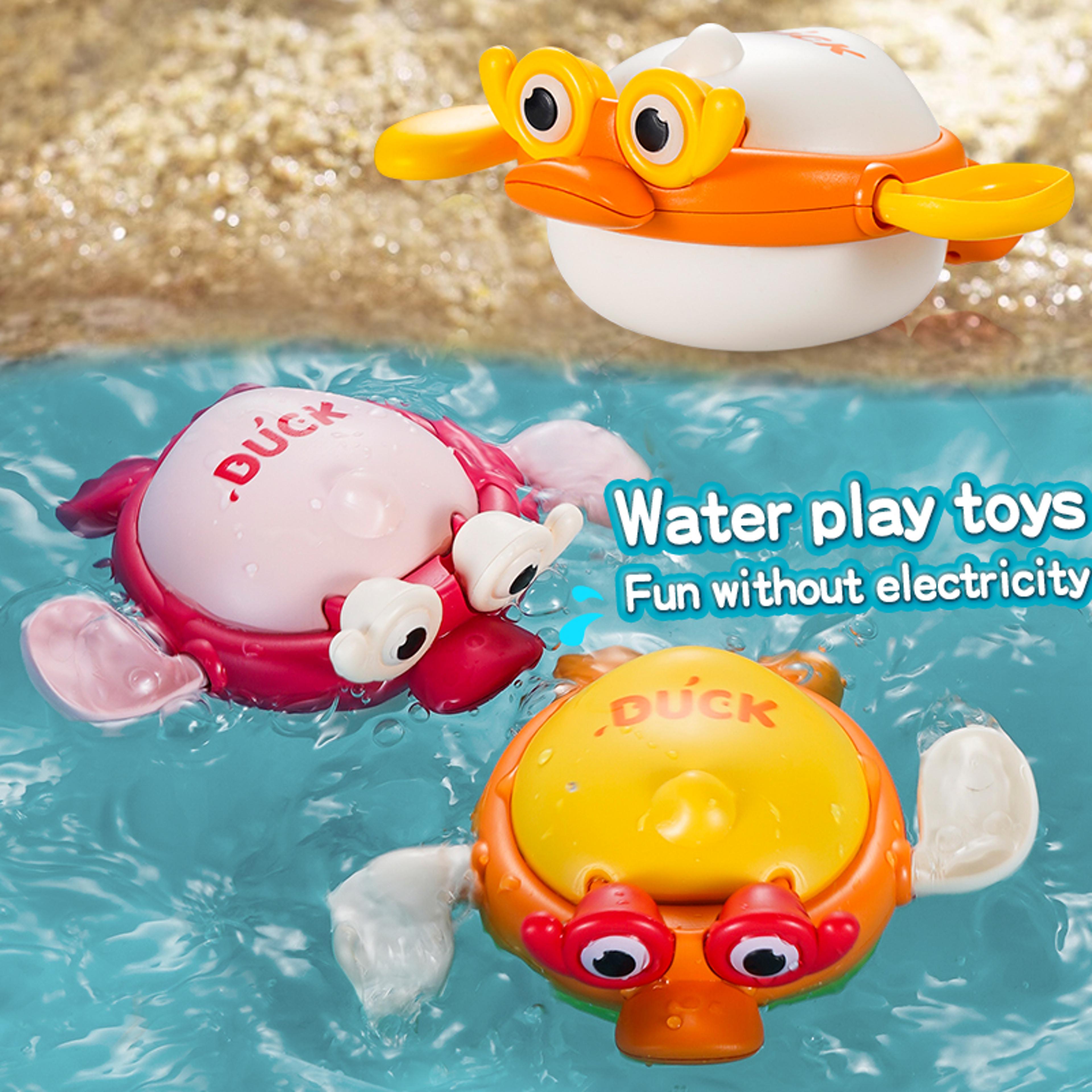 wind up animal bath toys for toddlers cute swimming bathtub water play toy