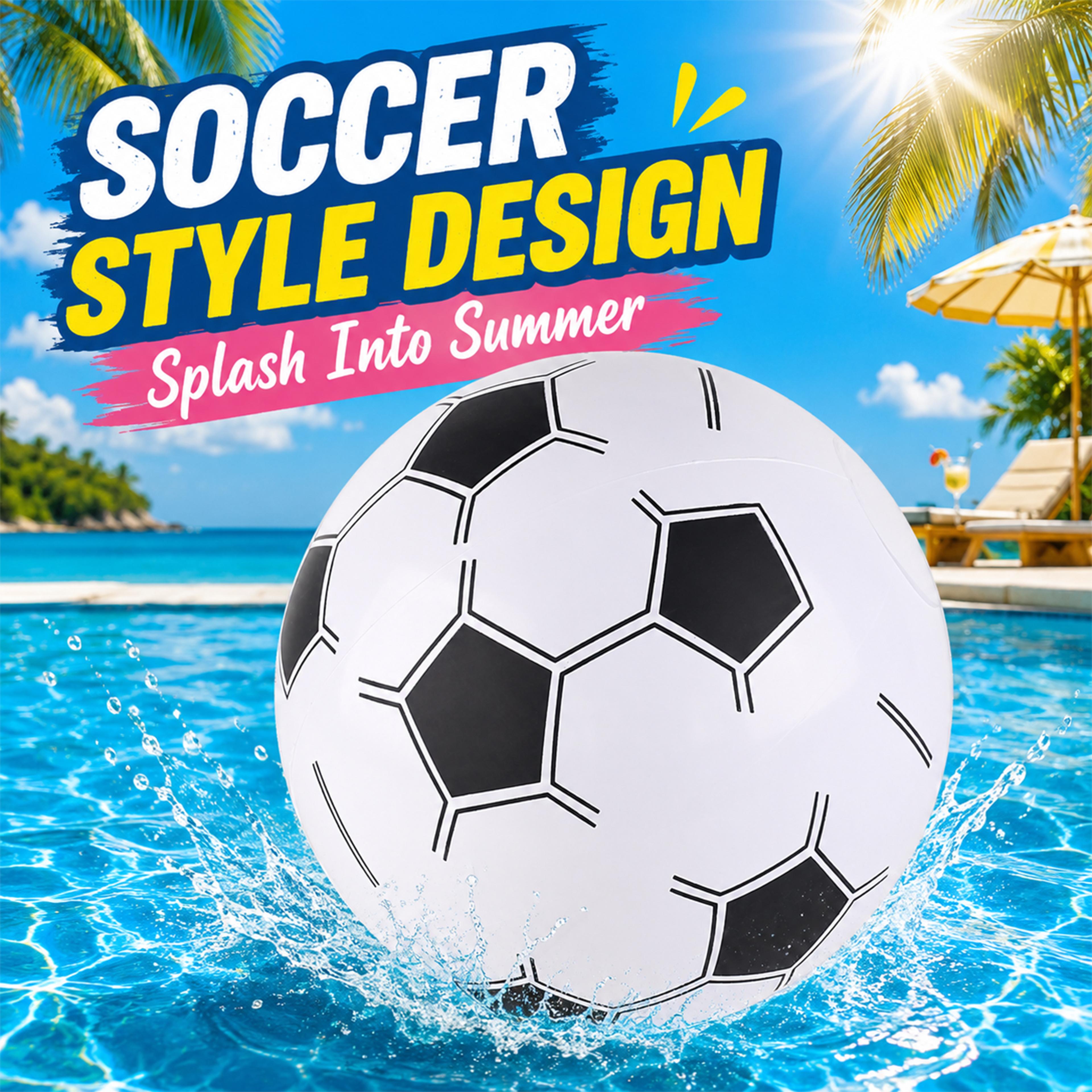 large inflatable soccer beach ball pvc pool toy for outdoor summer games