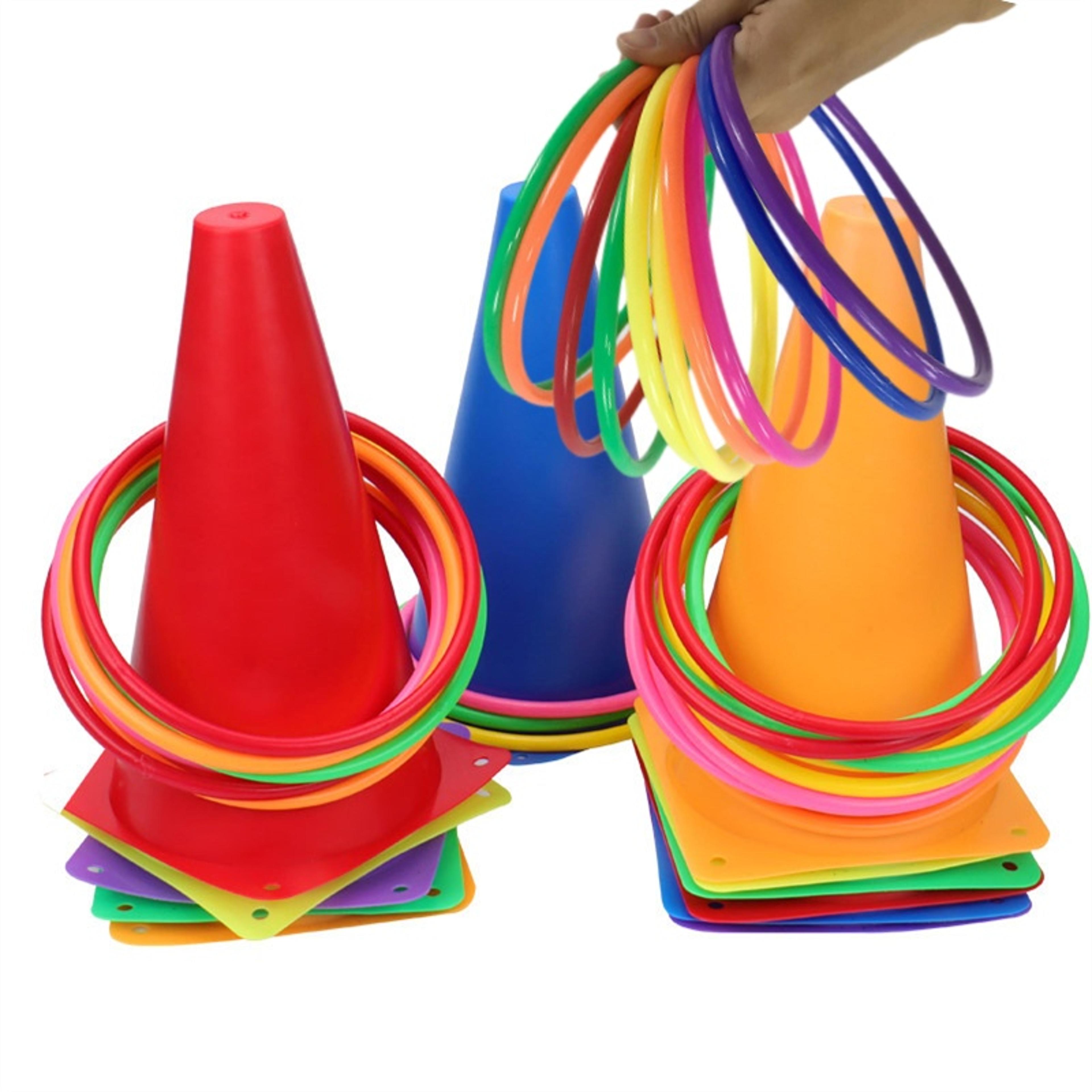 kids ring toss game outdoor plastic throwing rings for family fun