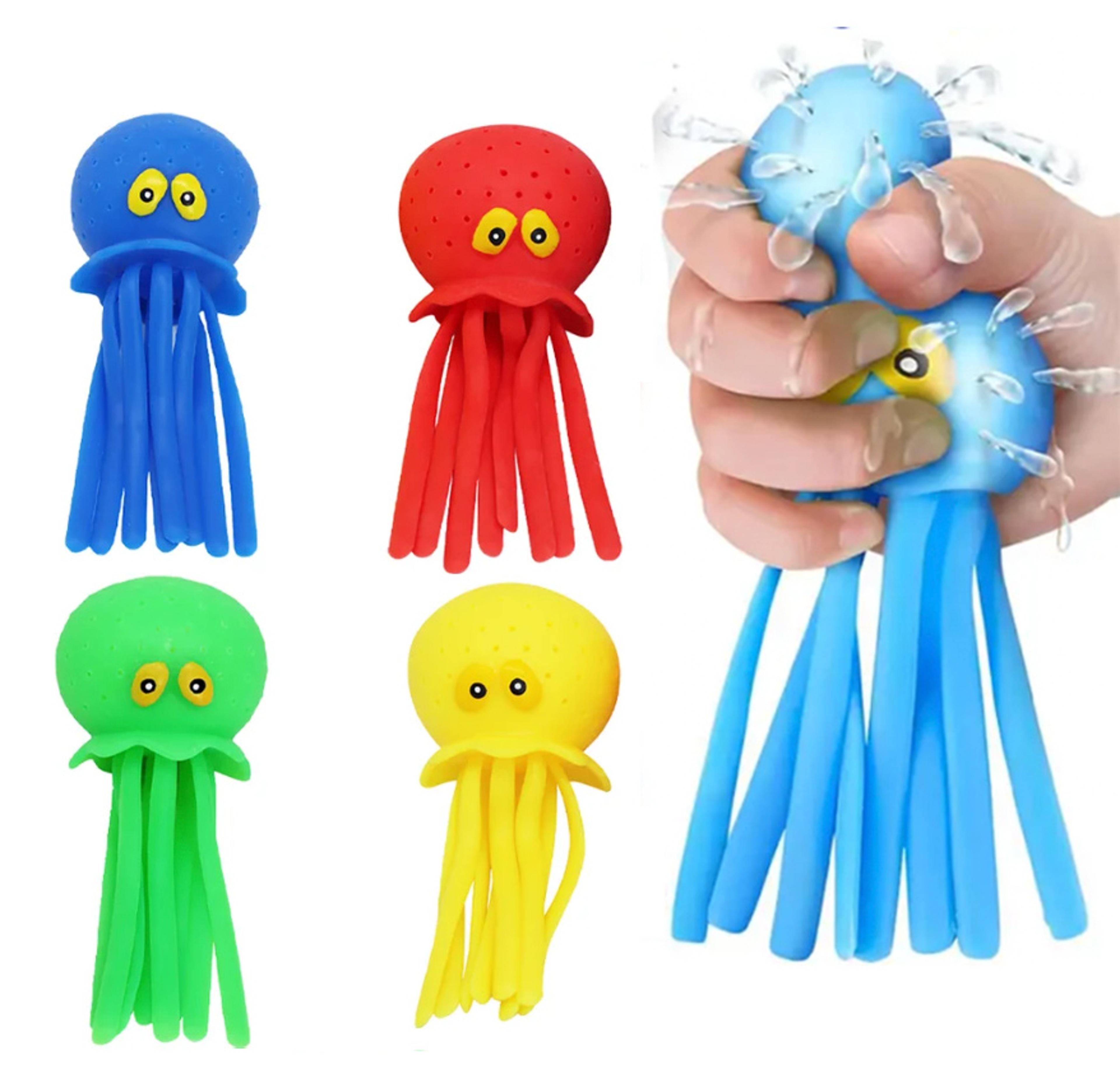 octopus bath toy water squeeze toy for kids pool and bathtub play