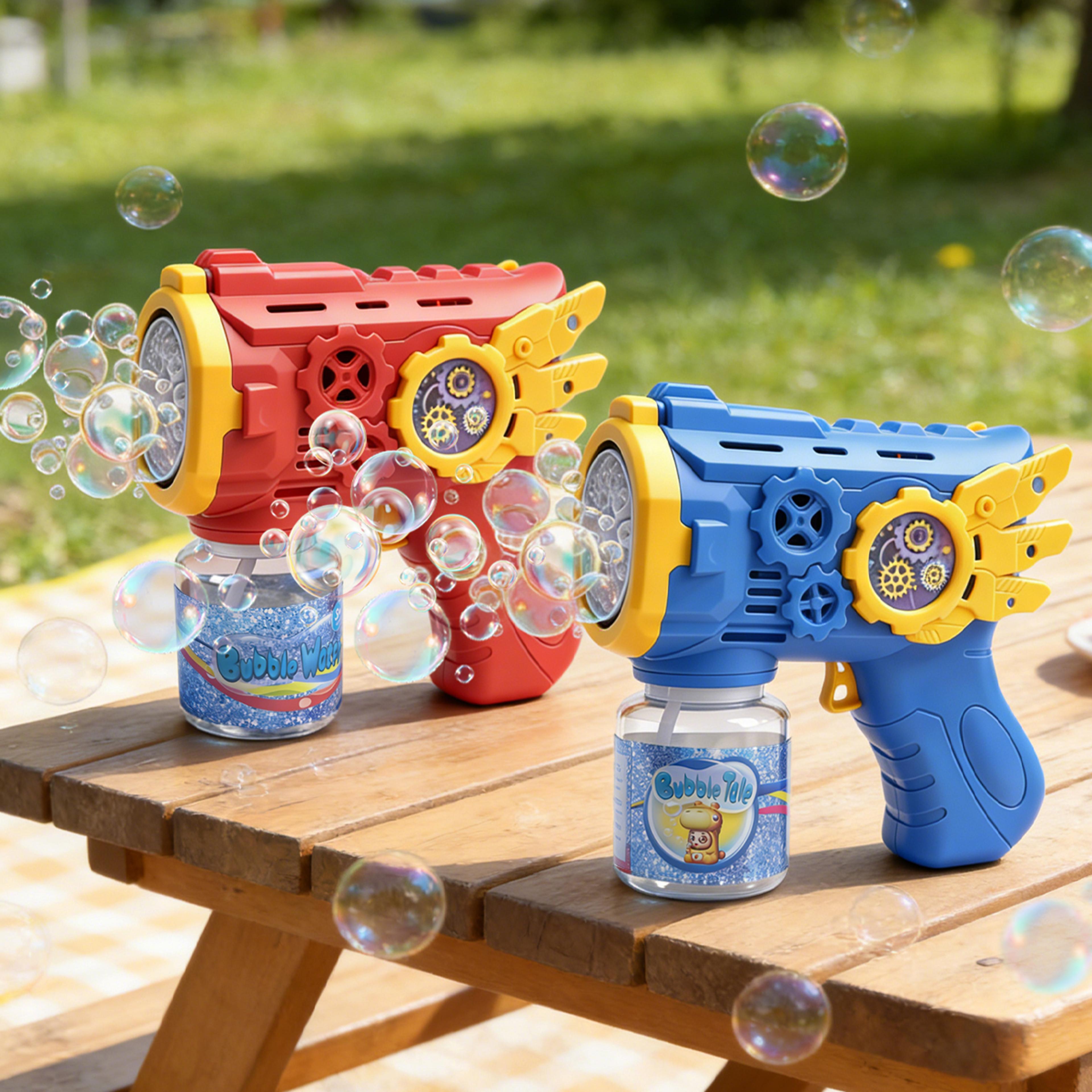 electric bubble gun for kids handheld automatic bubble machine outdoor summer toy