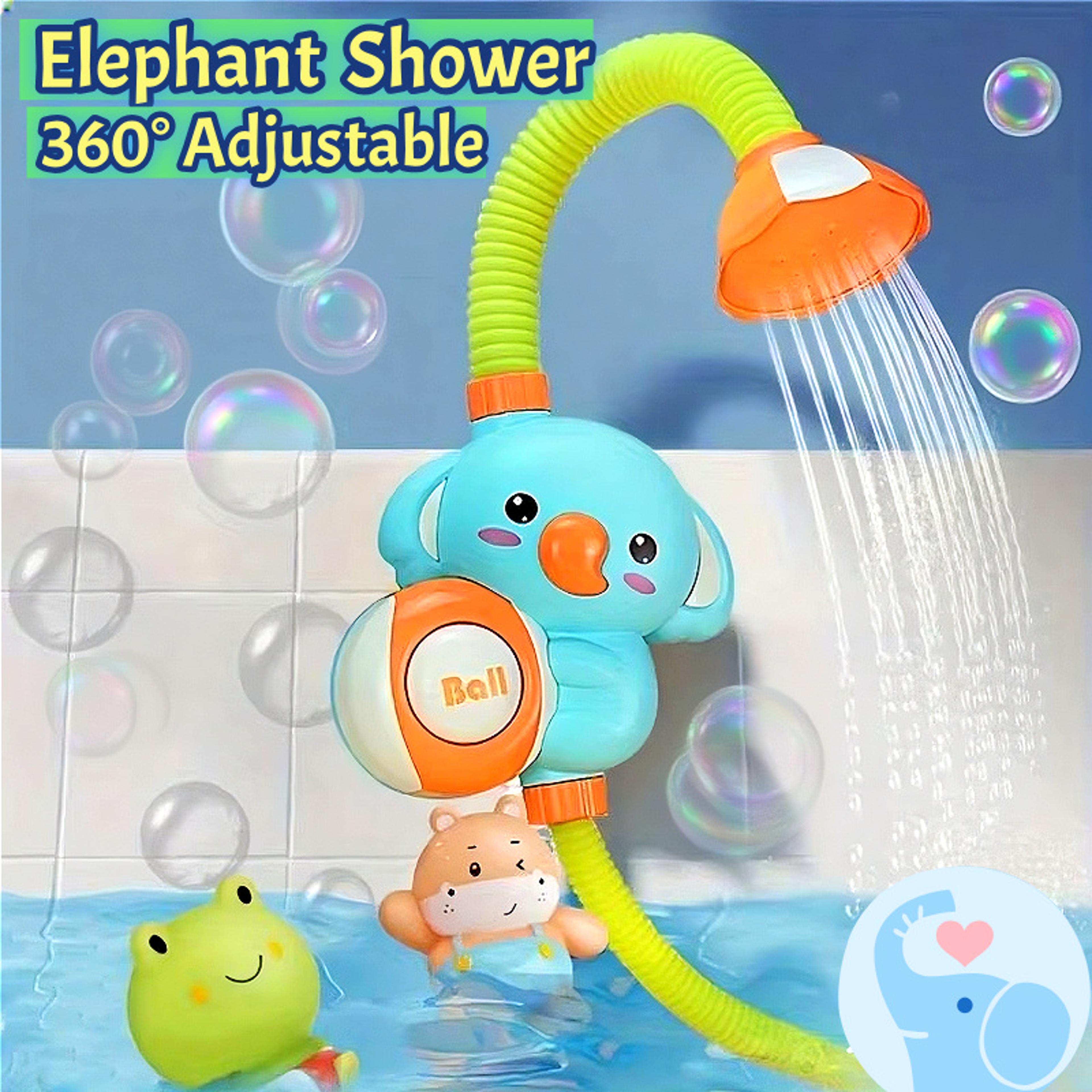 cute elephant electric baby bath sprayer toddler bath toy shower head