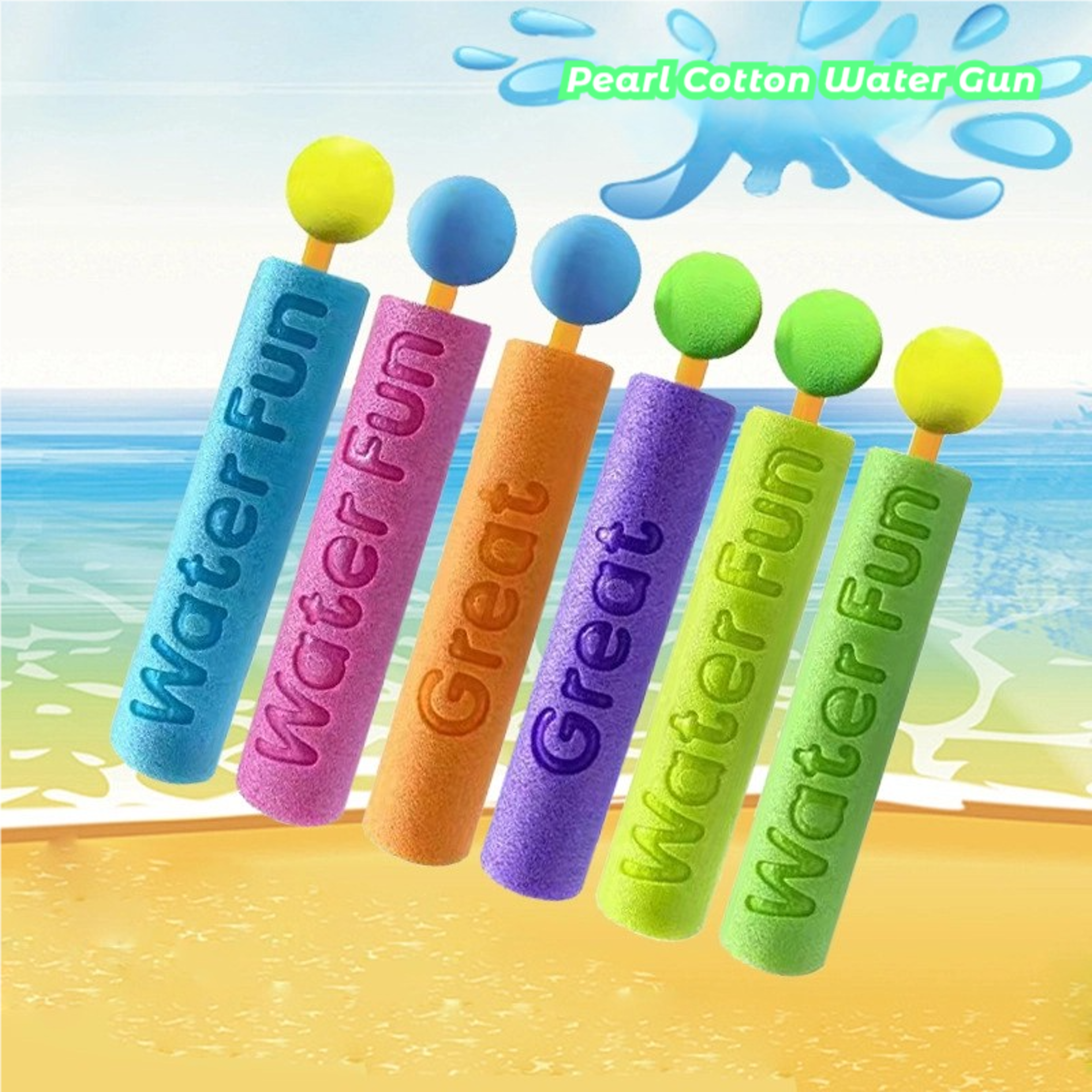 mini foam water gun for kids beach water cannon toy