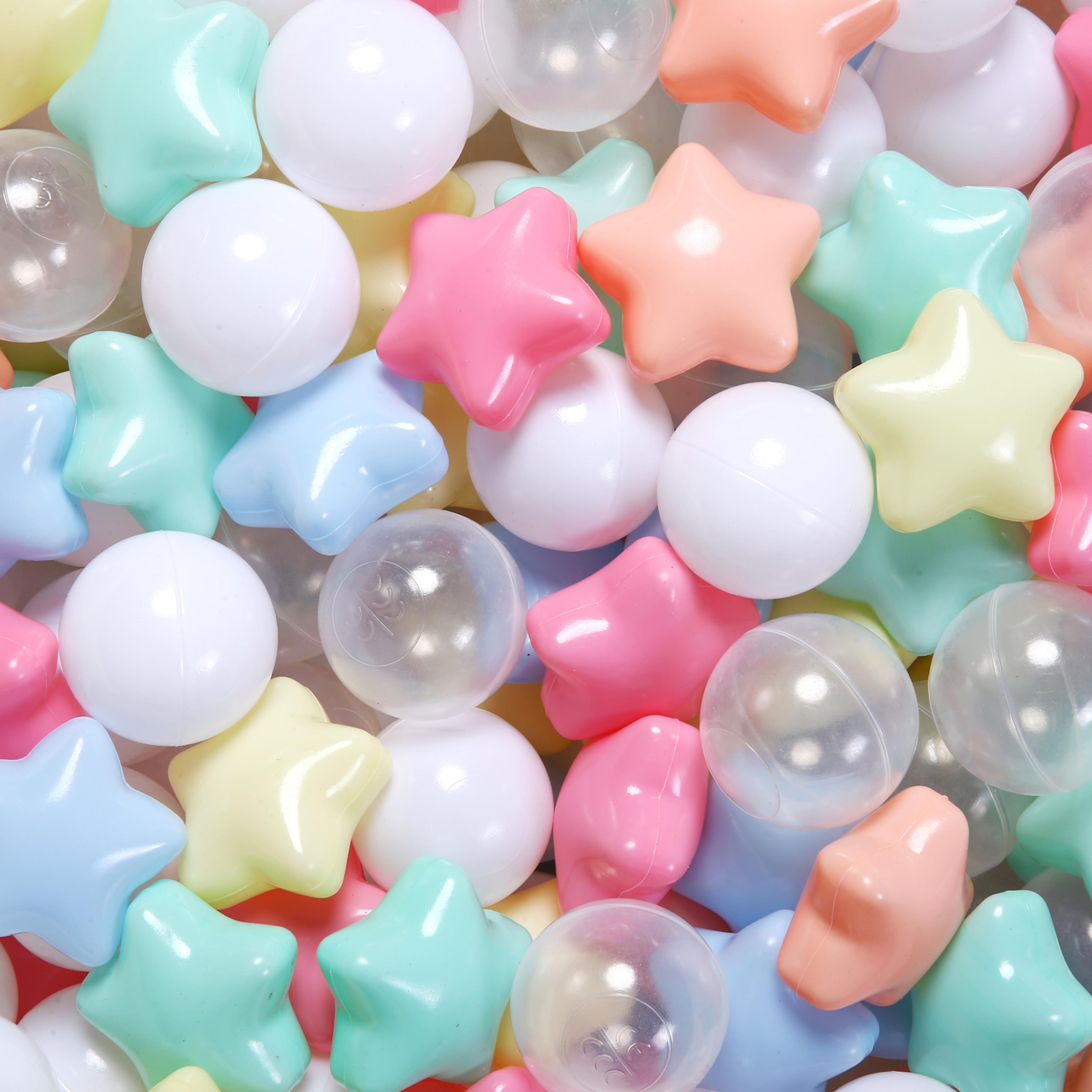 mixed star and round ball pit balls for kids play tents and pools