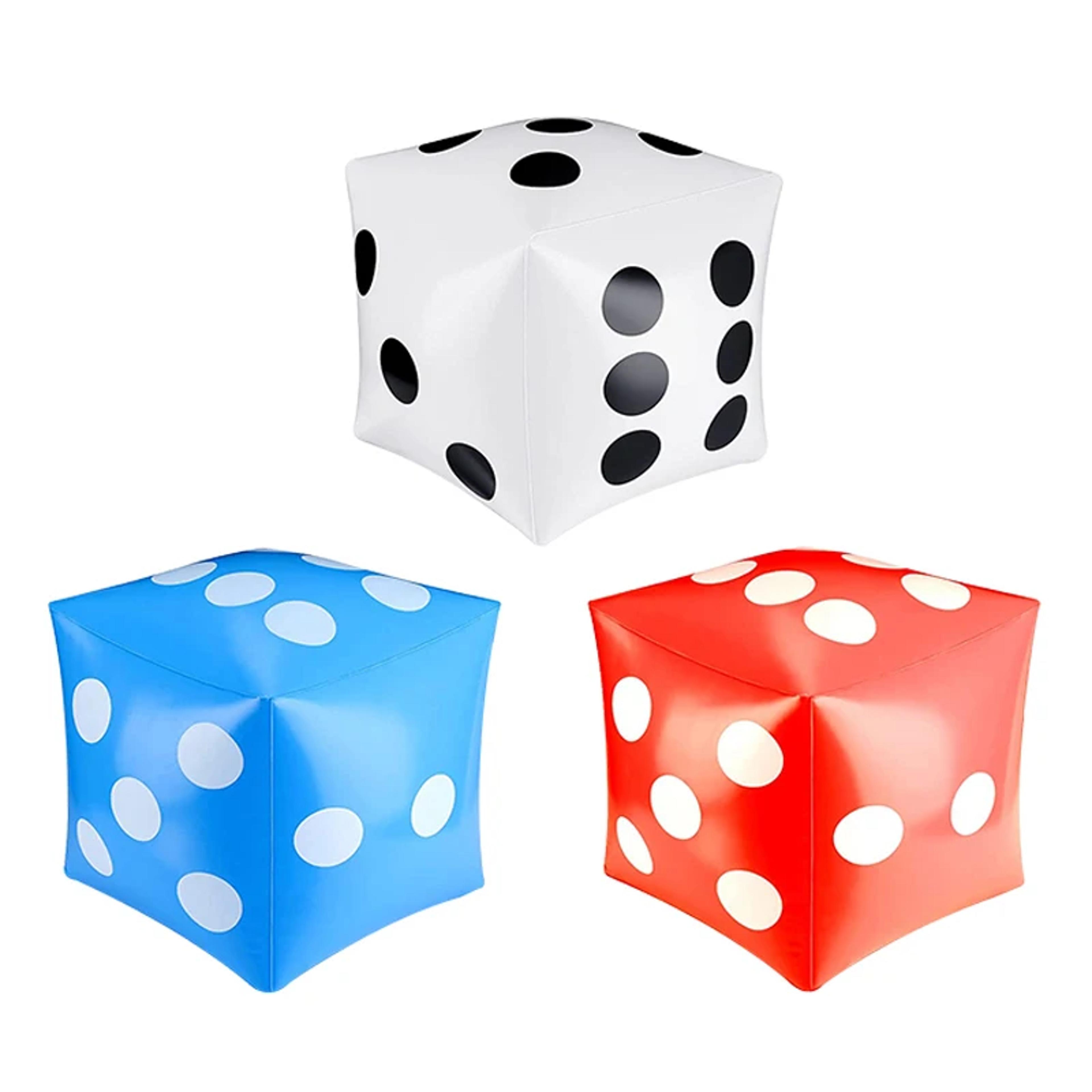 giant inflatable dice party game toy for indoor outdoor fun