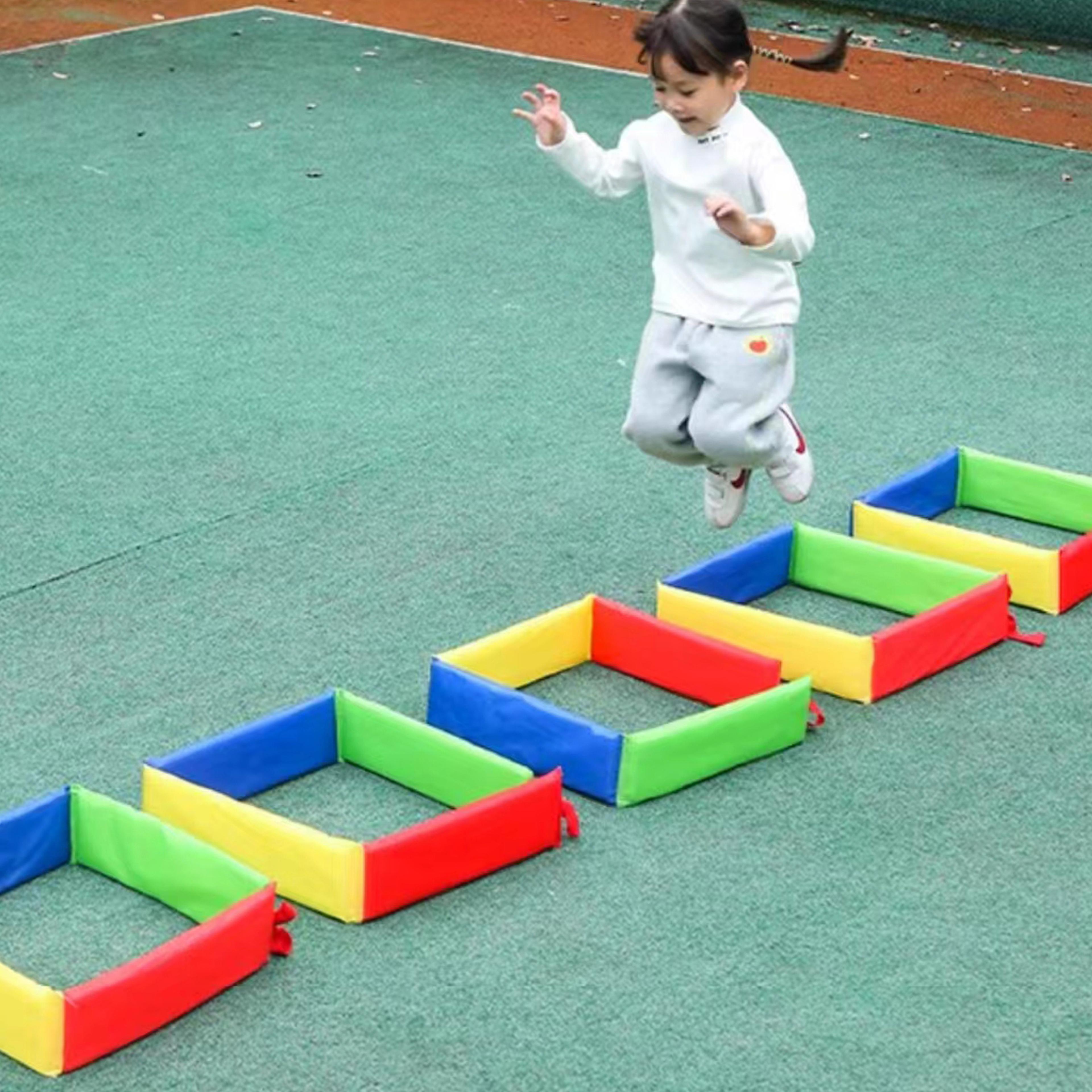 foldable kids agility ladder jumping grid game for indoor outdoor active play