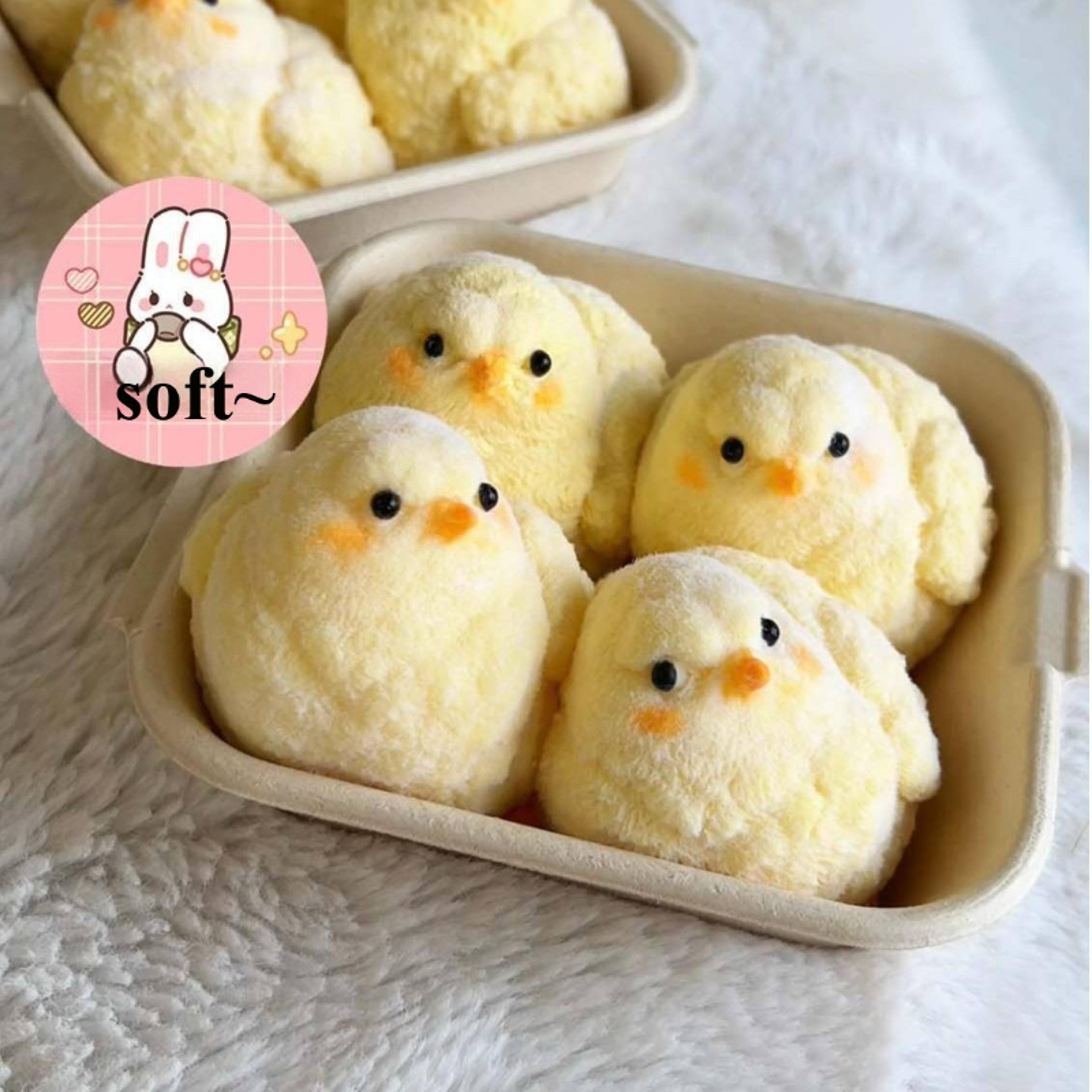 squishy chick toy soft fidget stress relief squeeze gift
