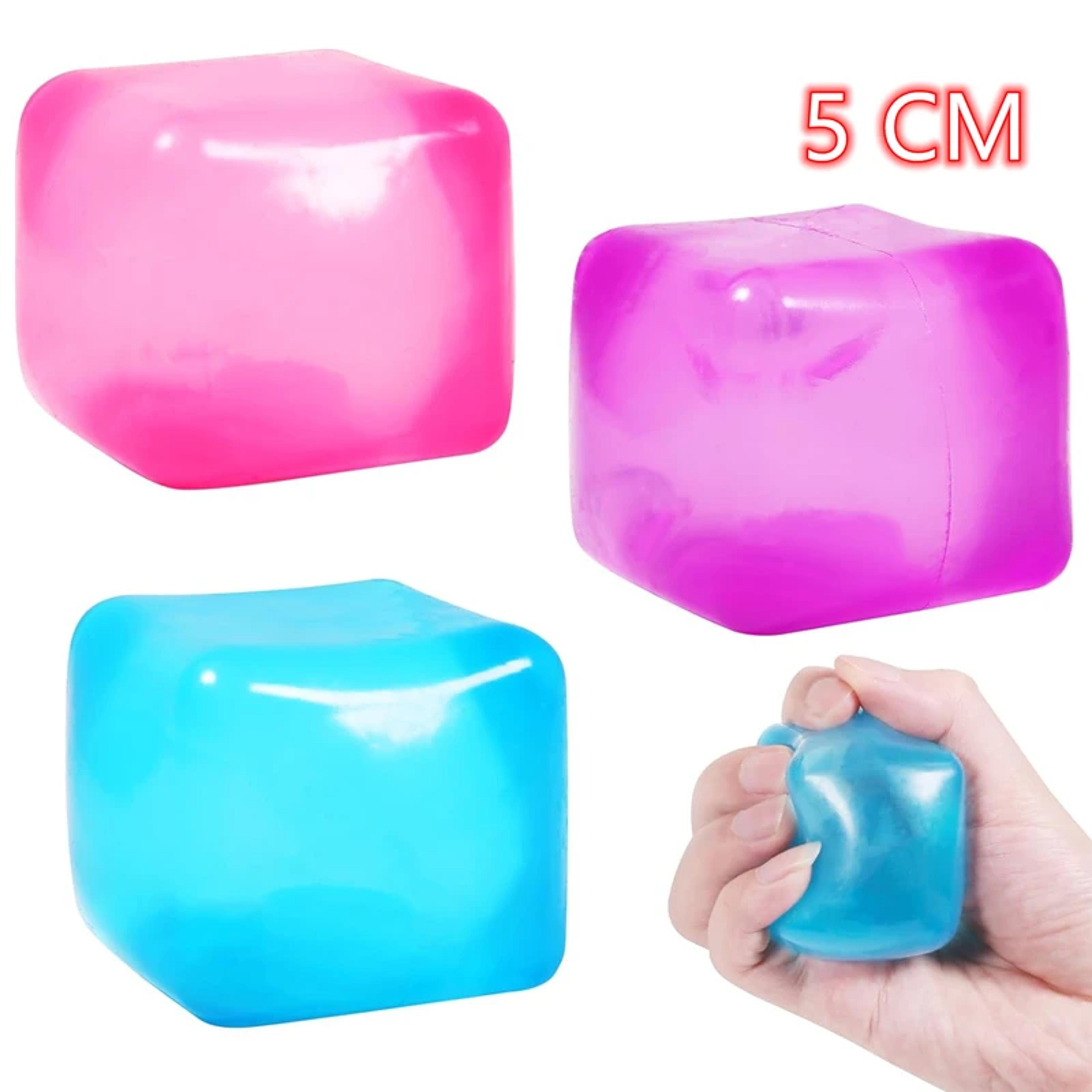 ice cube squishy stress ball sensory fidget squeeze toy