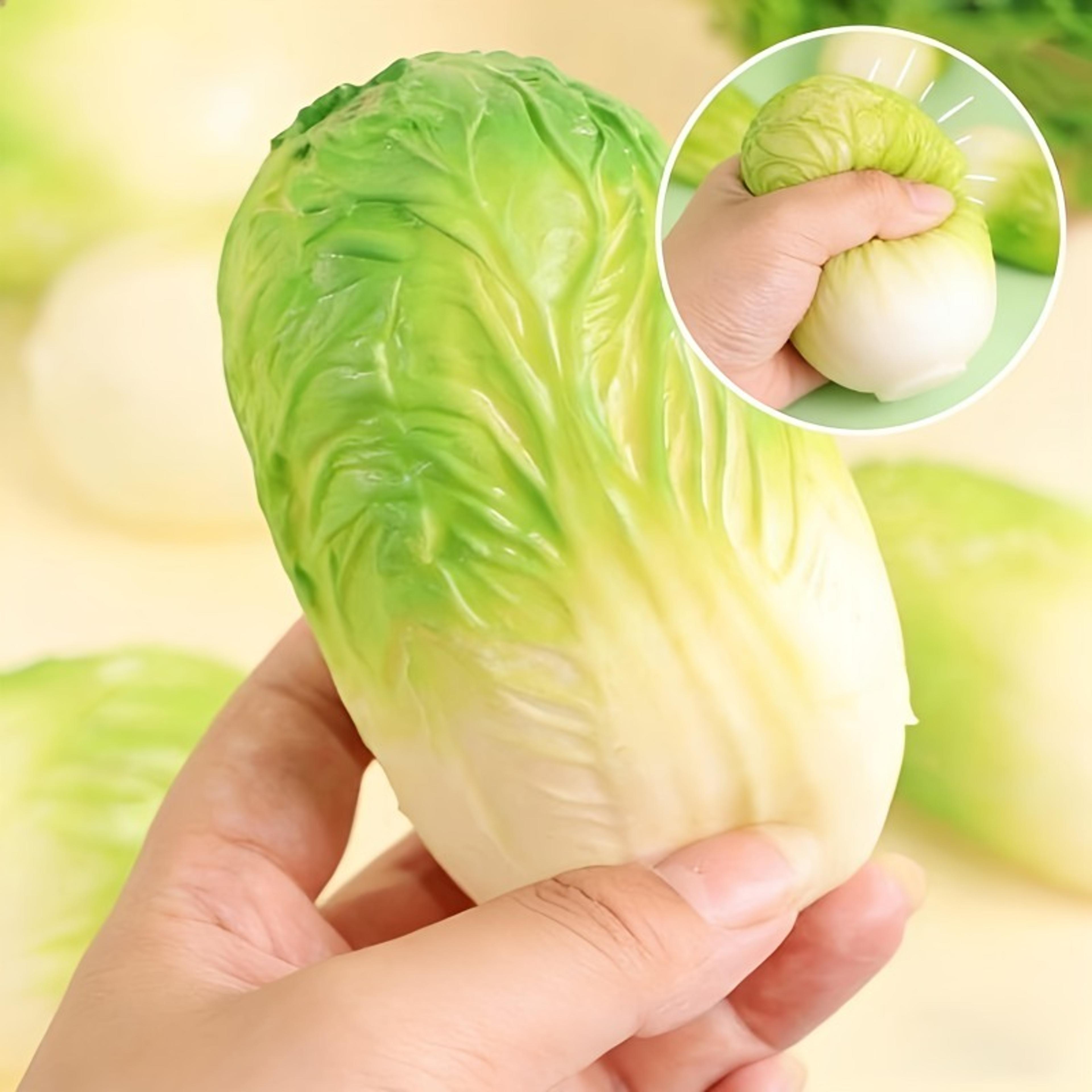 realistic cabbage squishy toy soft stress relief fidget squeeze toy