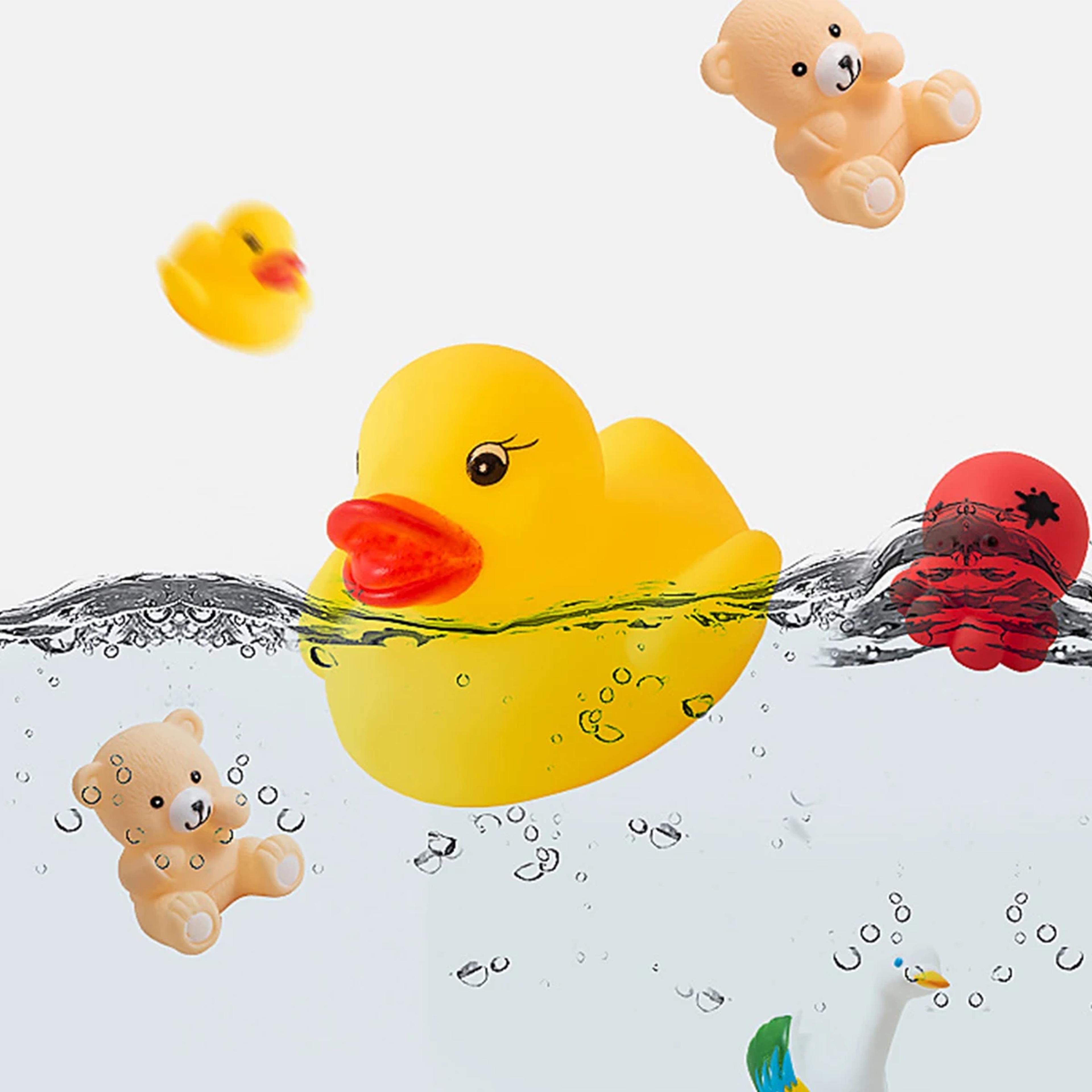 cute rubber duck bath toys for baby and toddler water play