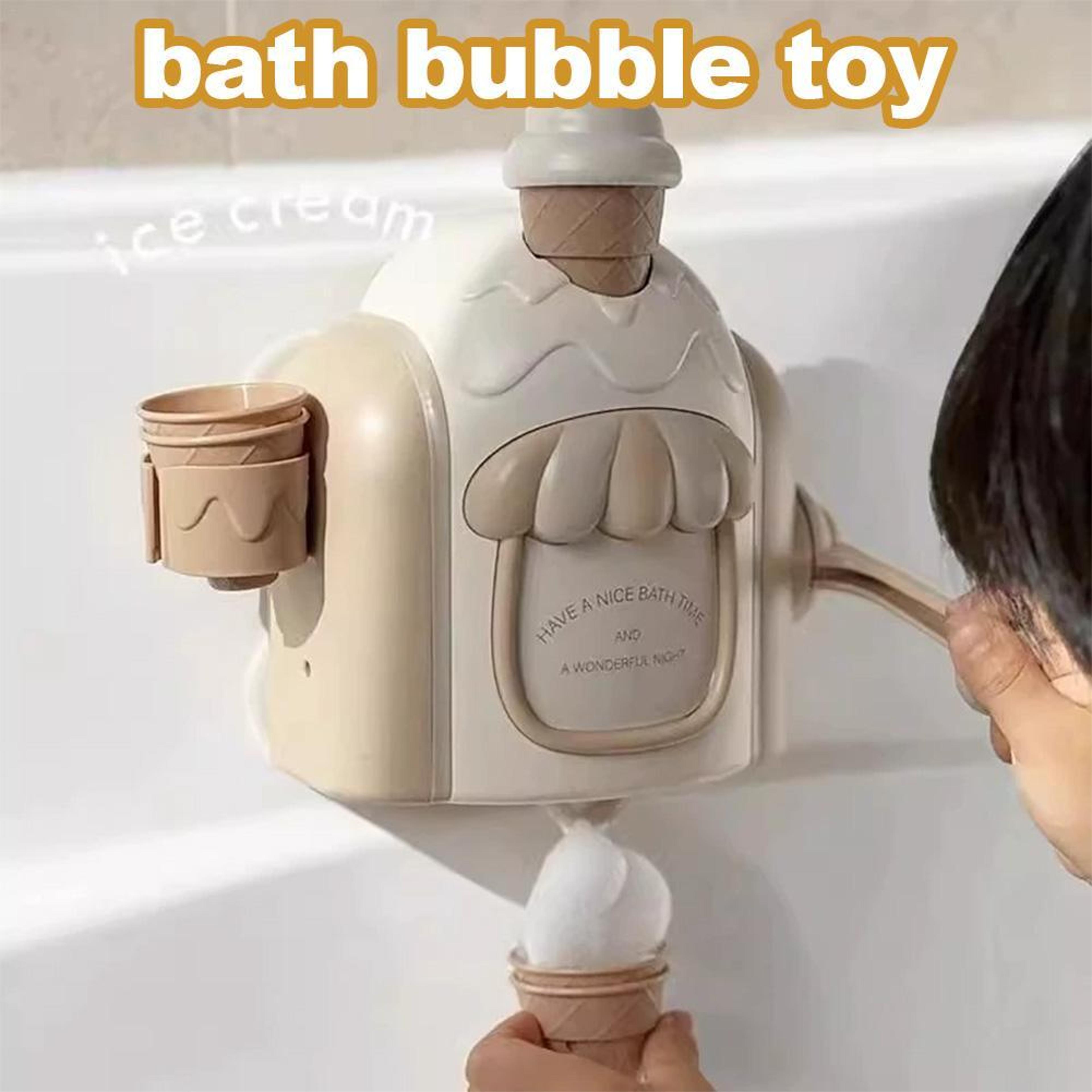 ice cream foam maker bath bubble toy for kids bathtub pretend play