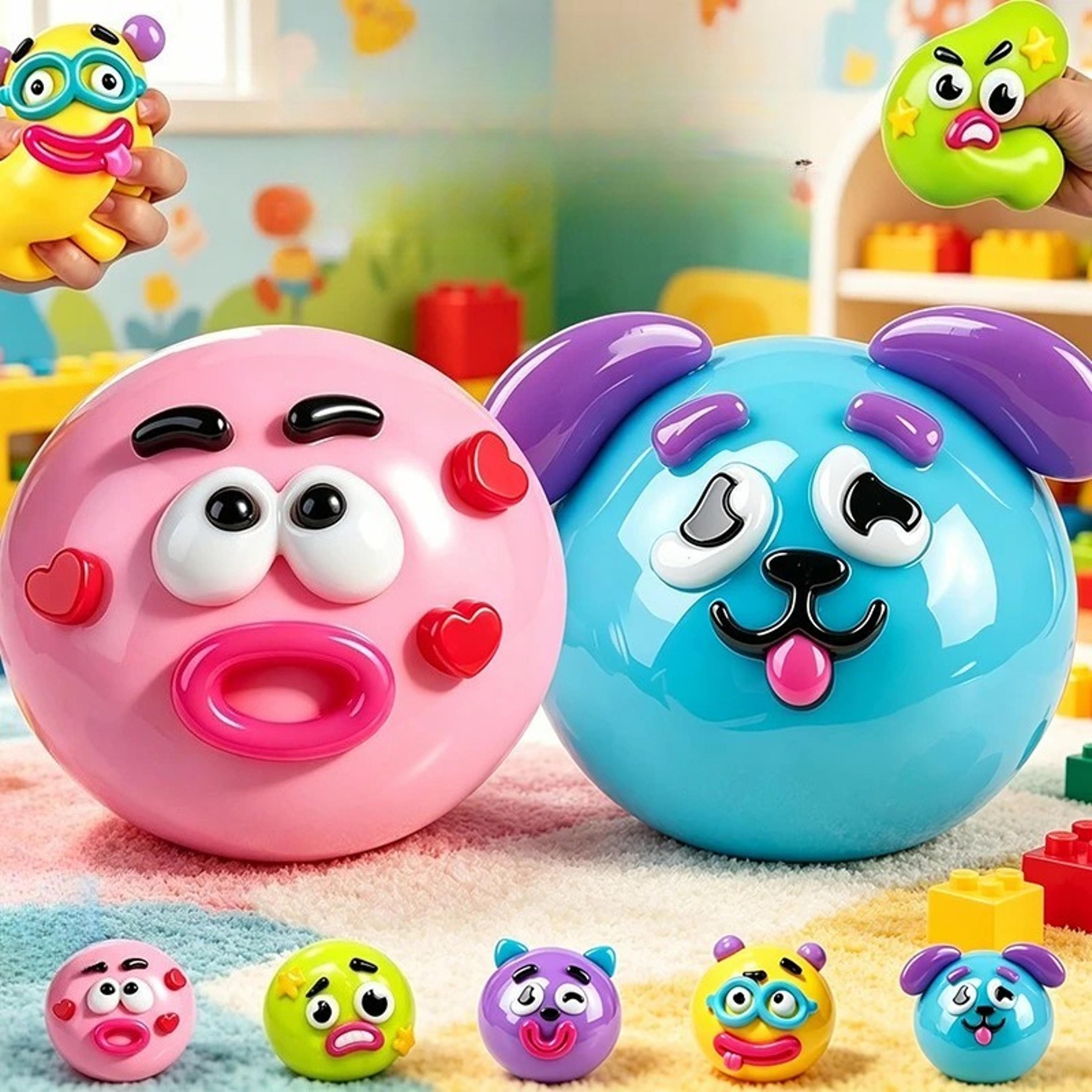 smushers dog face squishy toy slow rise sensory fidget stress relief gift