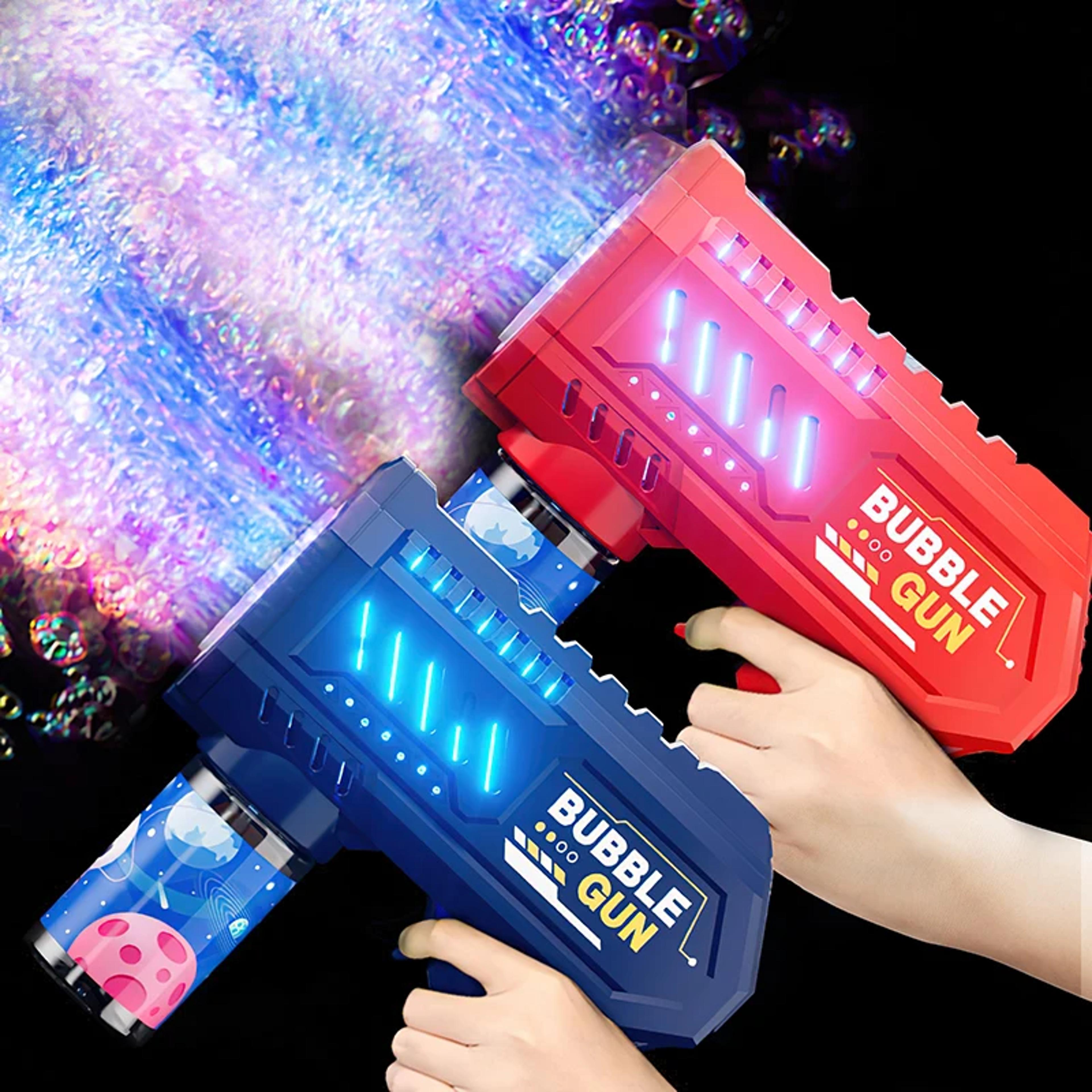 kids light up bubble gun no battery automatic bubble machine toy
