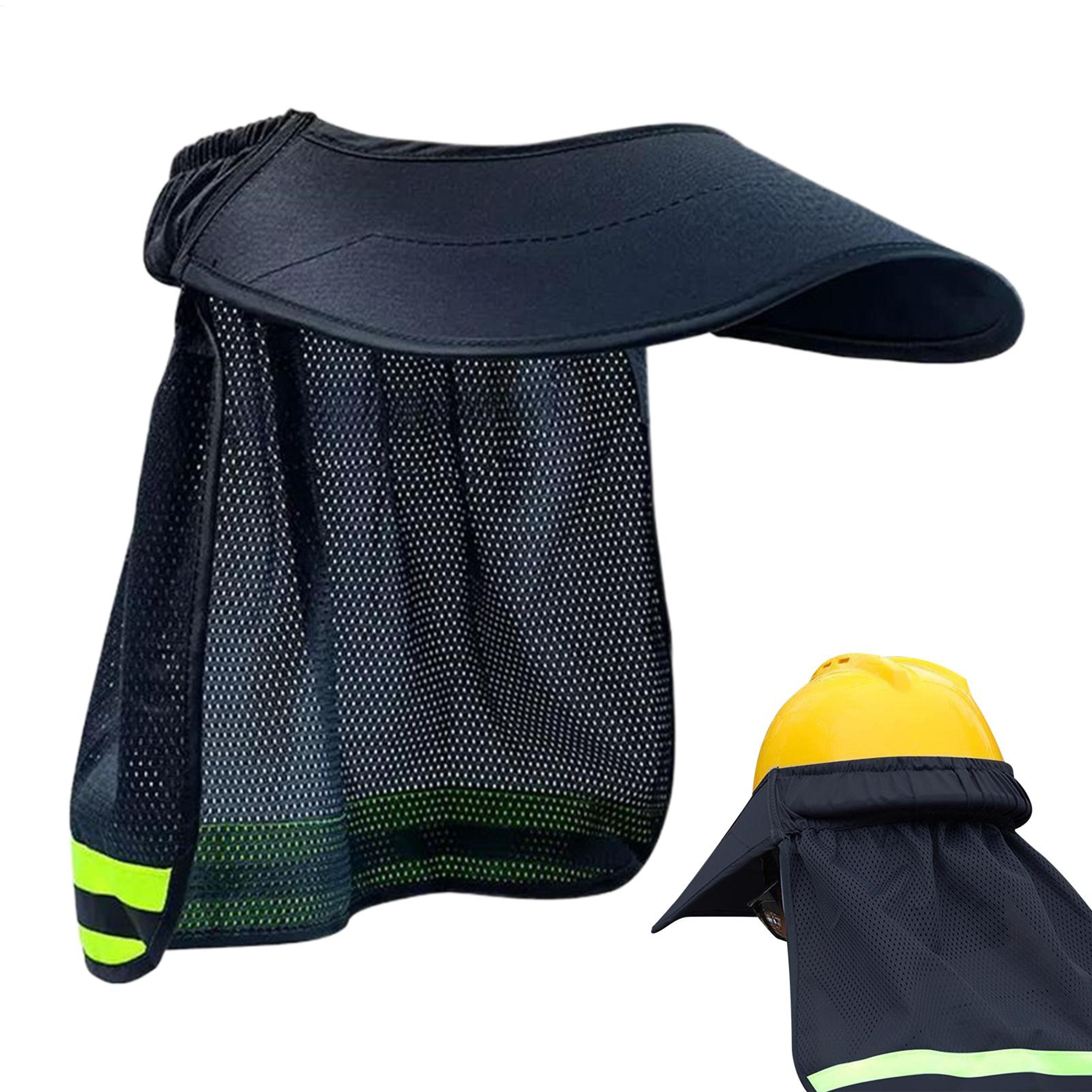 reflective hard hat sun shade neck shield for construction safety