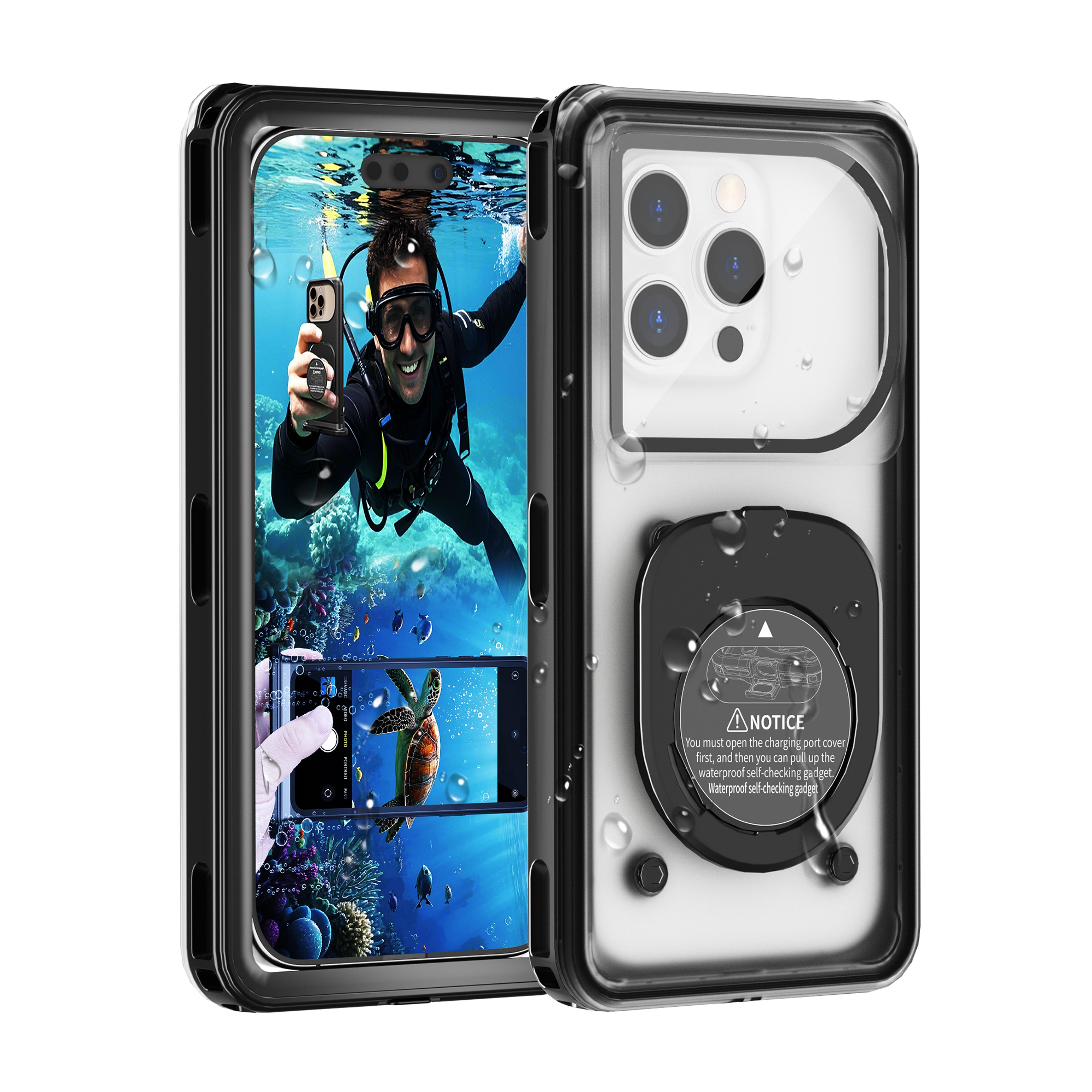 waterproof phone case for swimming and diving, underwater phone pouch