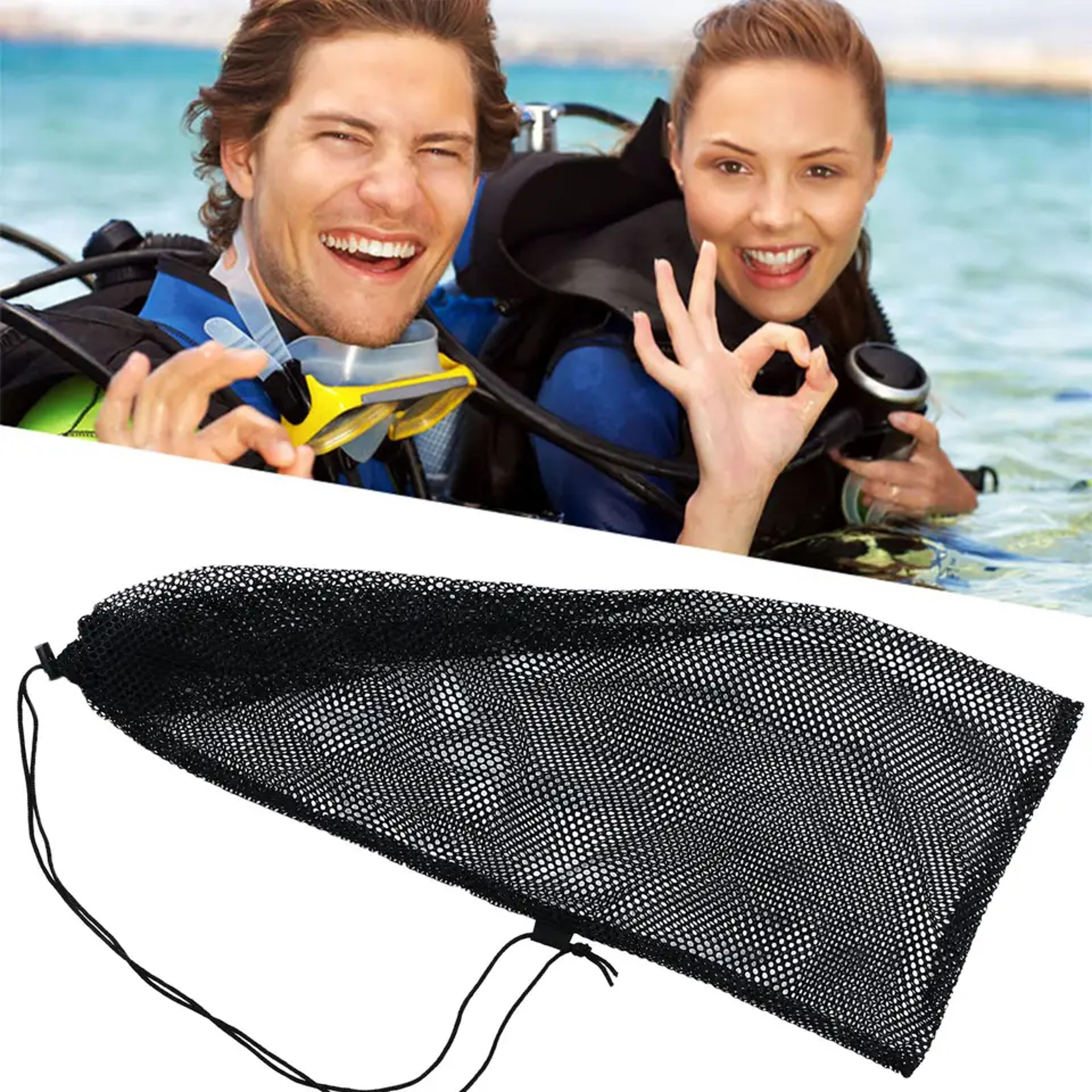 dive mesh bag quick dry snorkeling gear bag for beach and swimming