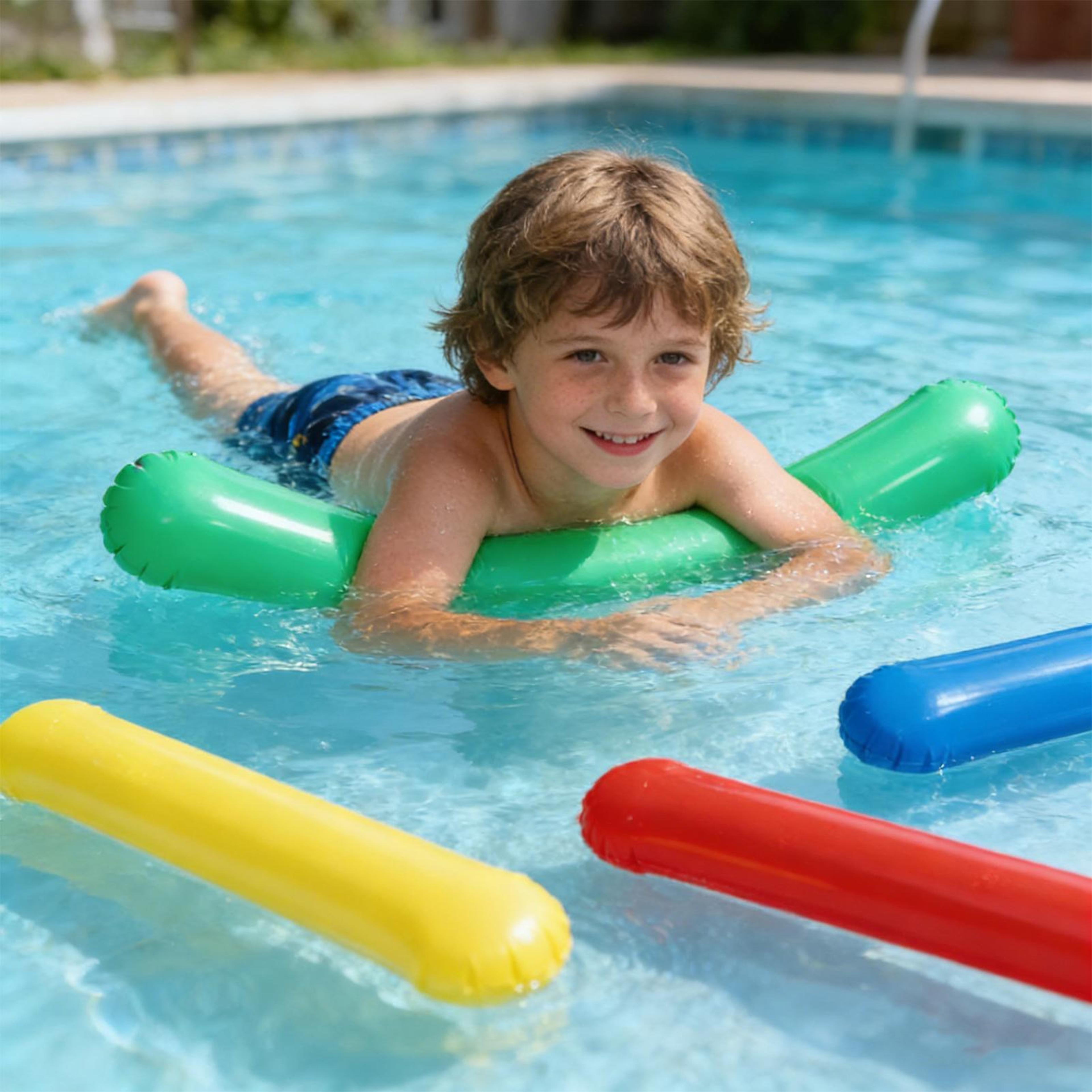 inflatable pool noodles with air pump for pool beach lake fun